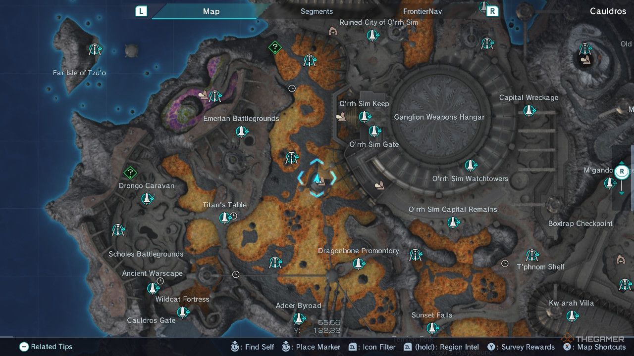 Xenoblade Chronicles x forgotten mining frigates map.