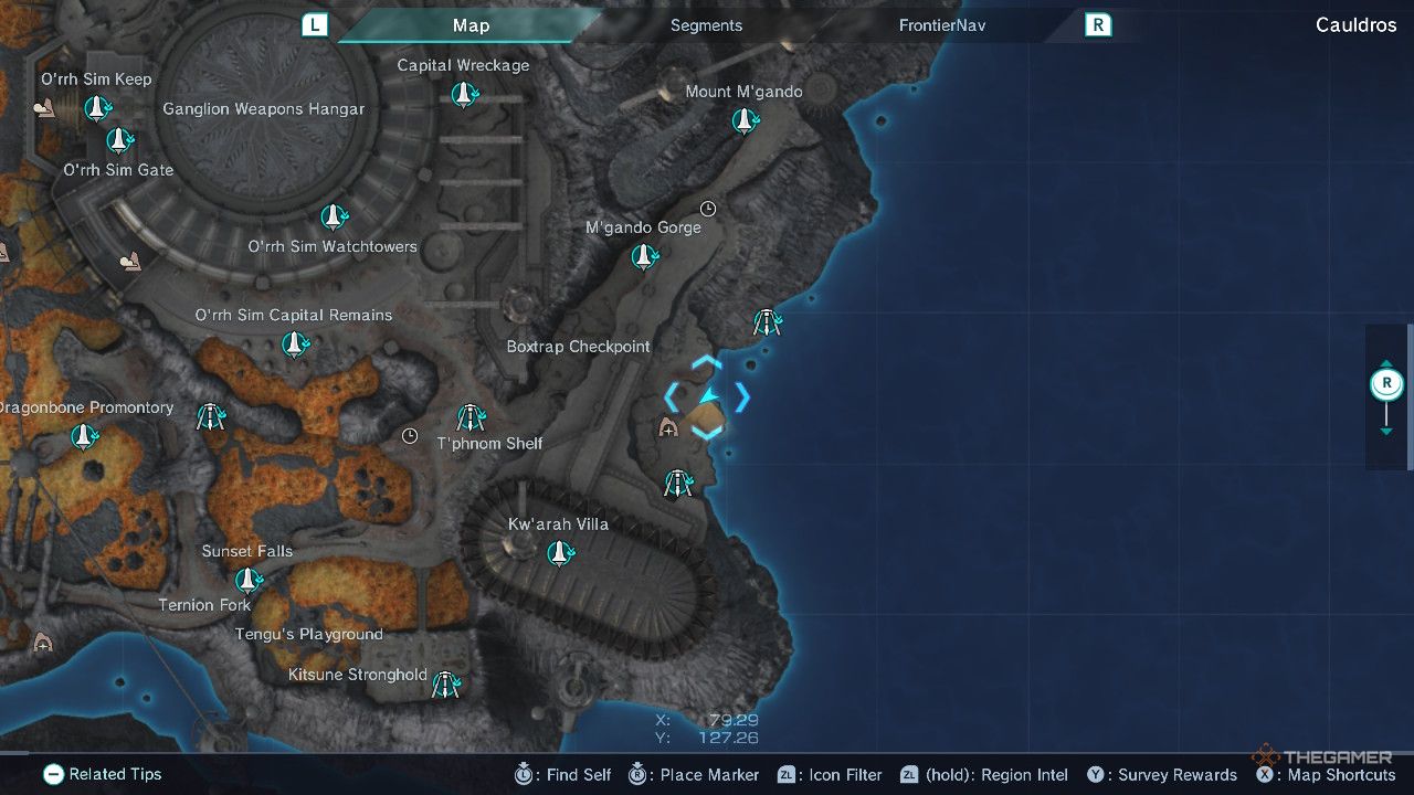 Xenoblade Chronicles x kw'arah cloister map.