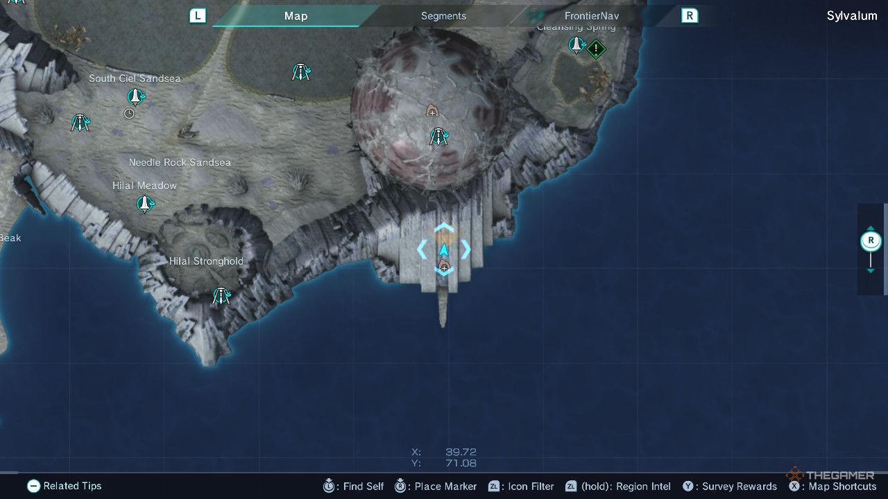 Xenoblade Chronicles x quay hollows map.