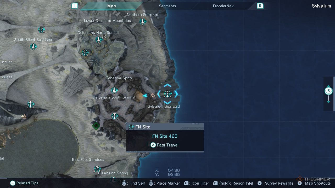 Xenoblade Chronicles x behemoth's shadow map.