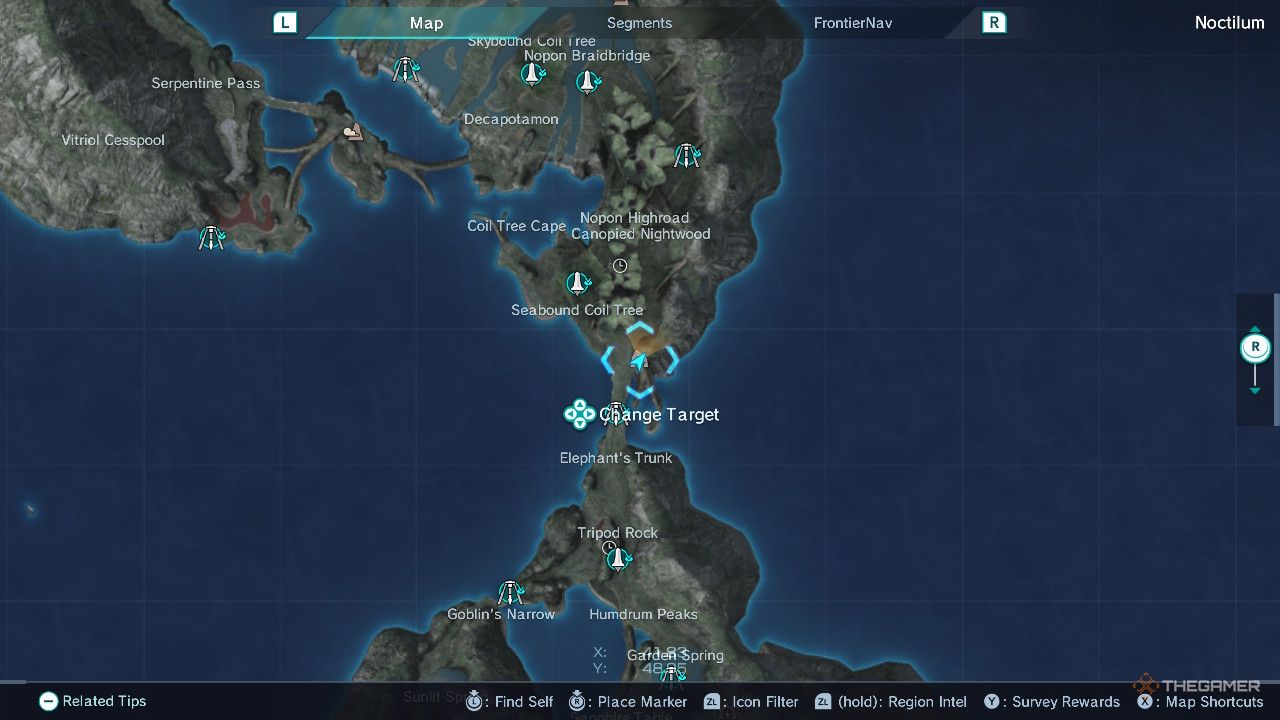 Xenoblade Chronicles x orochi's belly map.