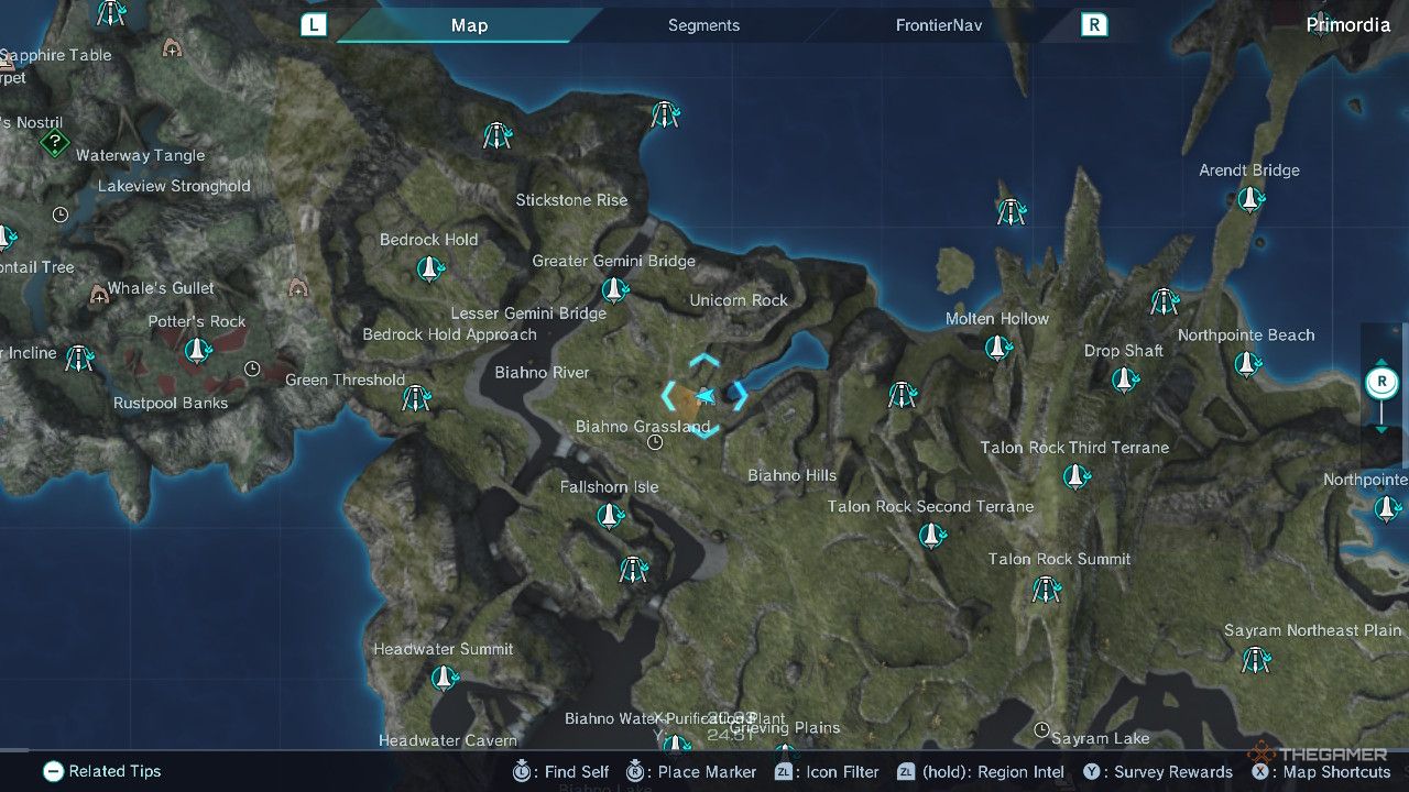 Xenoblade Chronicles x turtle nest map.