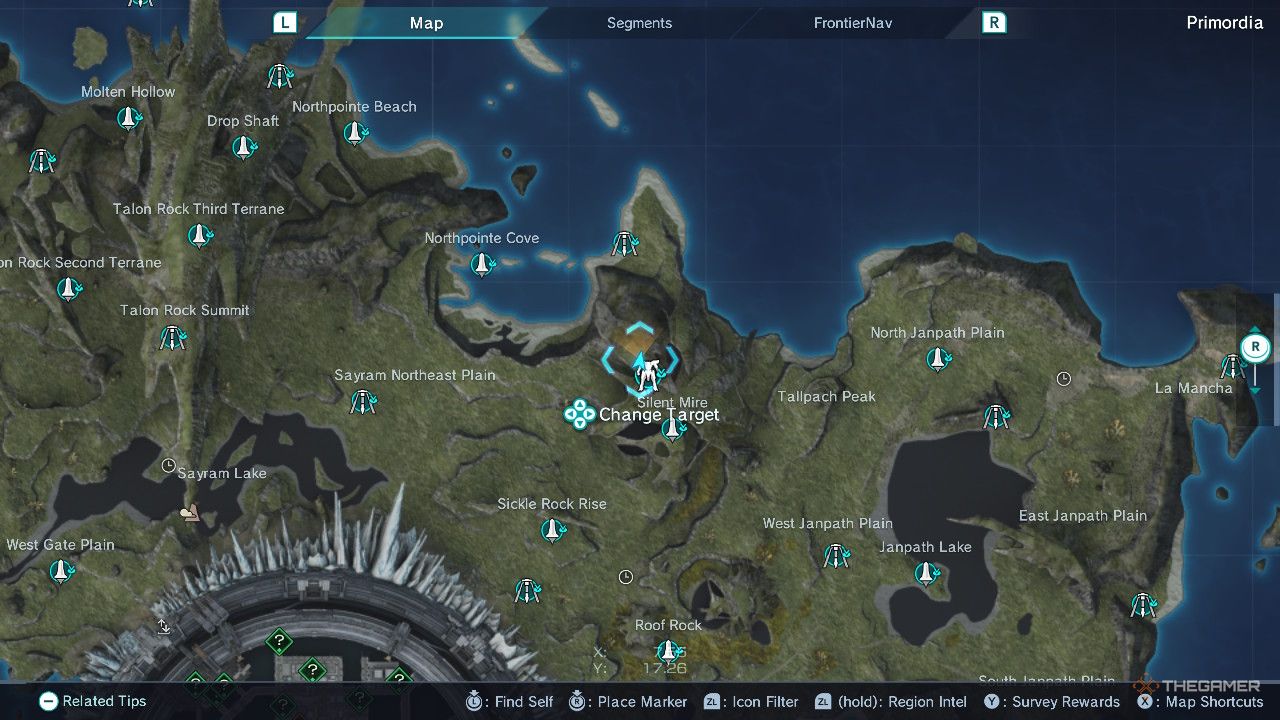 Xenoblade Chronicles x rock cavern map.