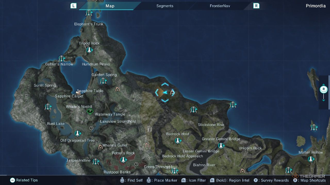Xenoblade Chronicles x stonelattice cavern map.