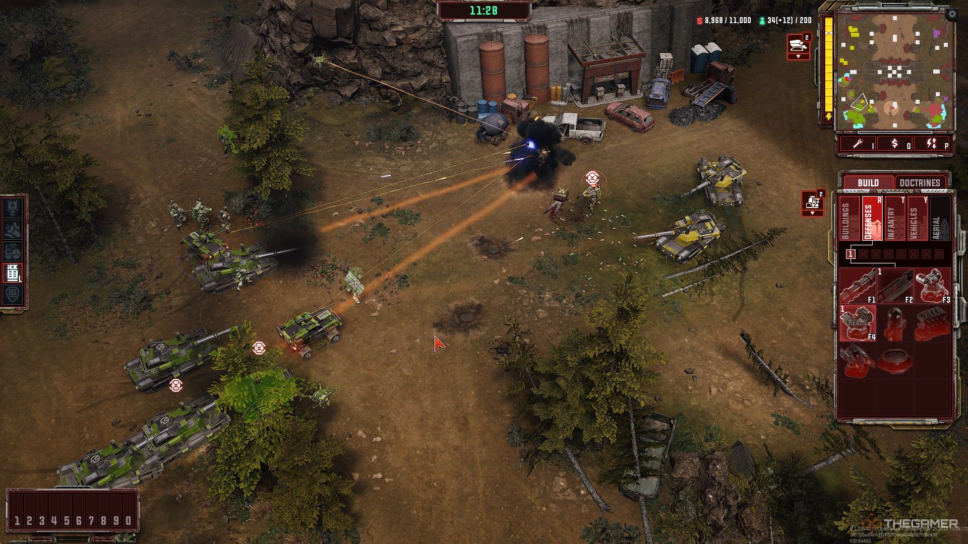 Tempest Rising: A multiplayer match between two GDF forces.