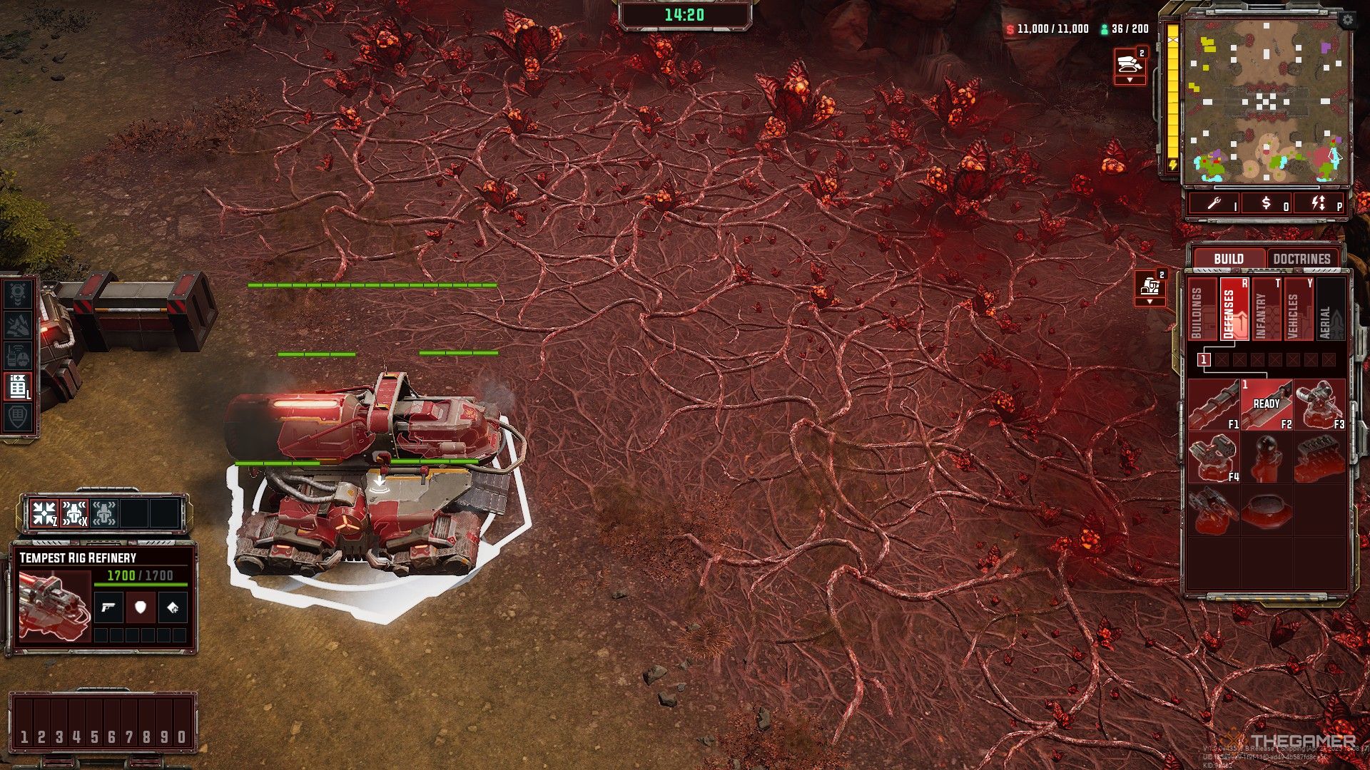 Tempest Rising: A tempest dynasty harvester cutting back tempest vines.