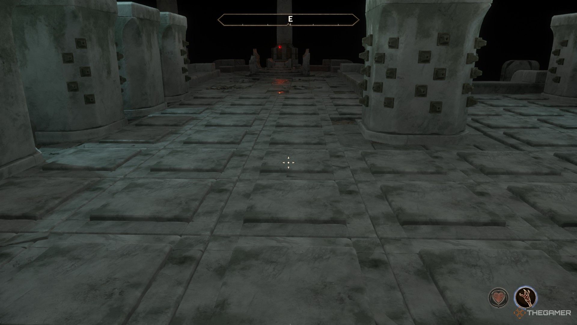Player looks at the field of pressure plates for the final test in Oblivion Remastered.