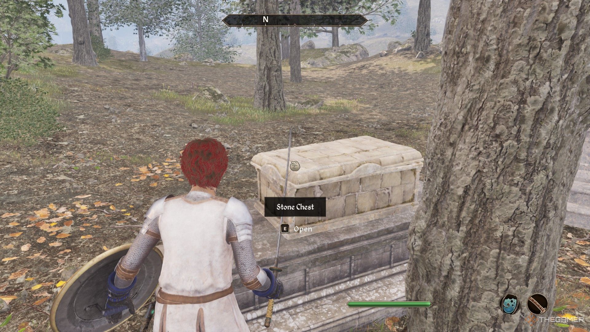 Player finds the base of the Mage's Staff inside a stone chest in Wellspring Cave in Oblivion Remastered.