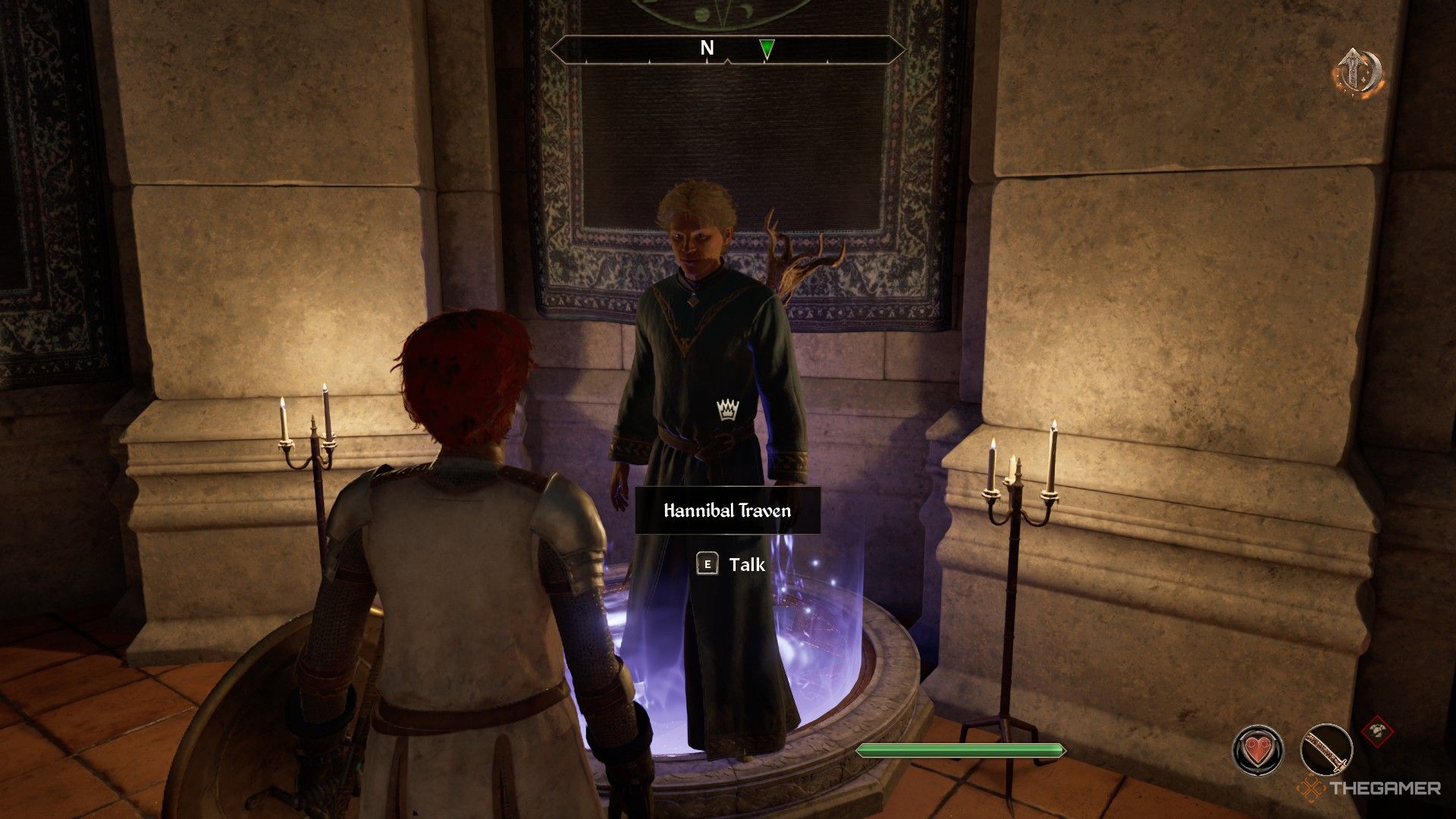 Player finds Archmage Traven in the Arcane University in Oblivion Remastered.