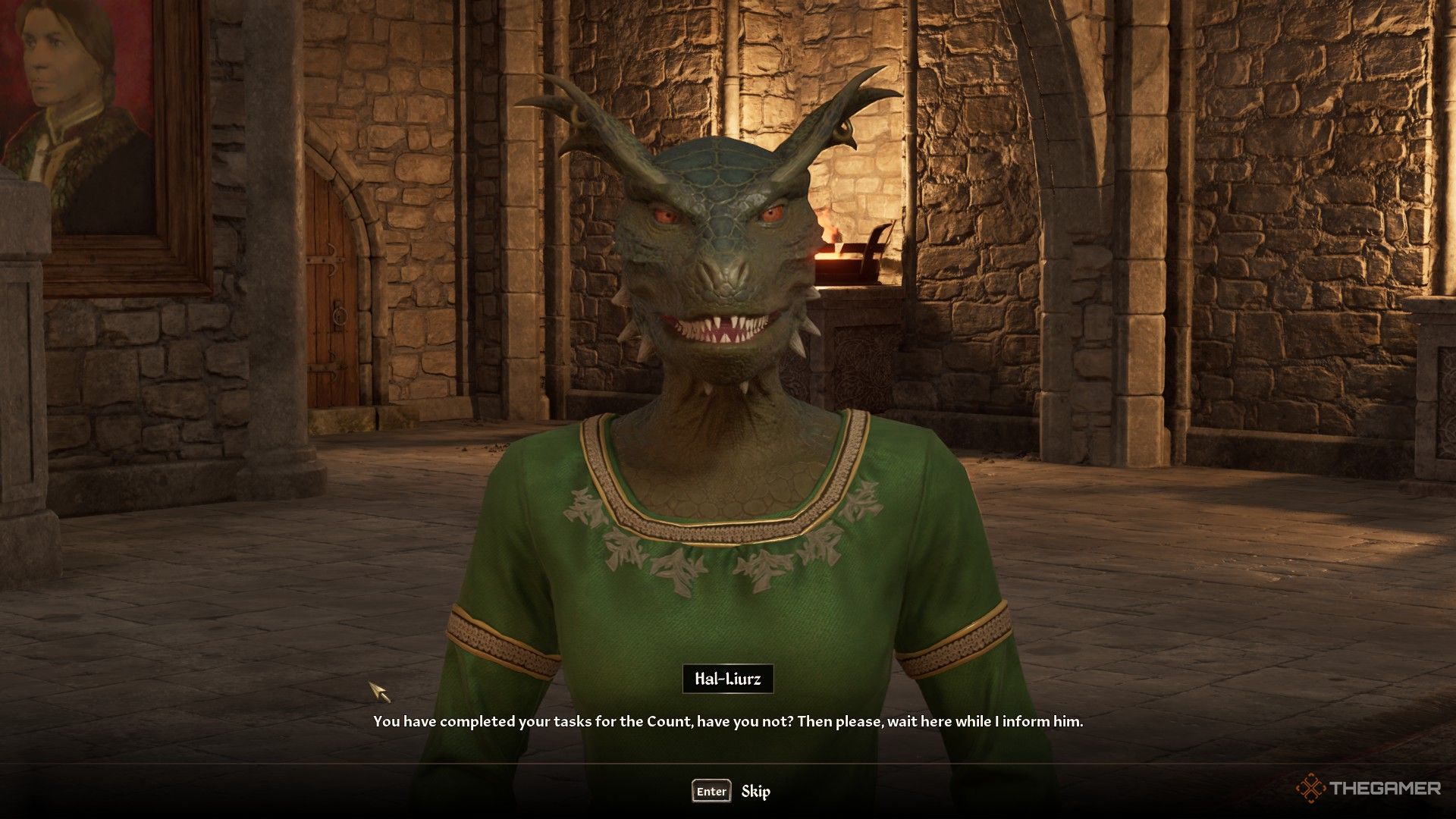 Hal-Lierz tells the player she will fetch Count Janus for them in Oblivion Remastered.