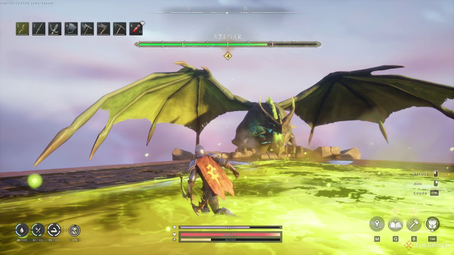 Velgar has covered the ground in poison in Runescape: Dragonwilds.