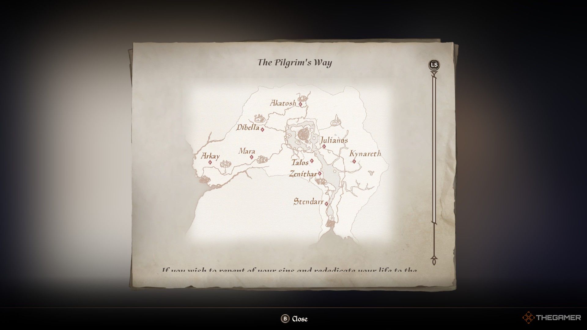 Map of wayshrines of the nine divines in Oblivion Remastered.