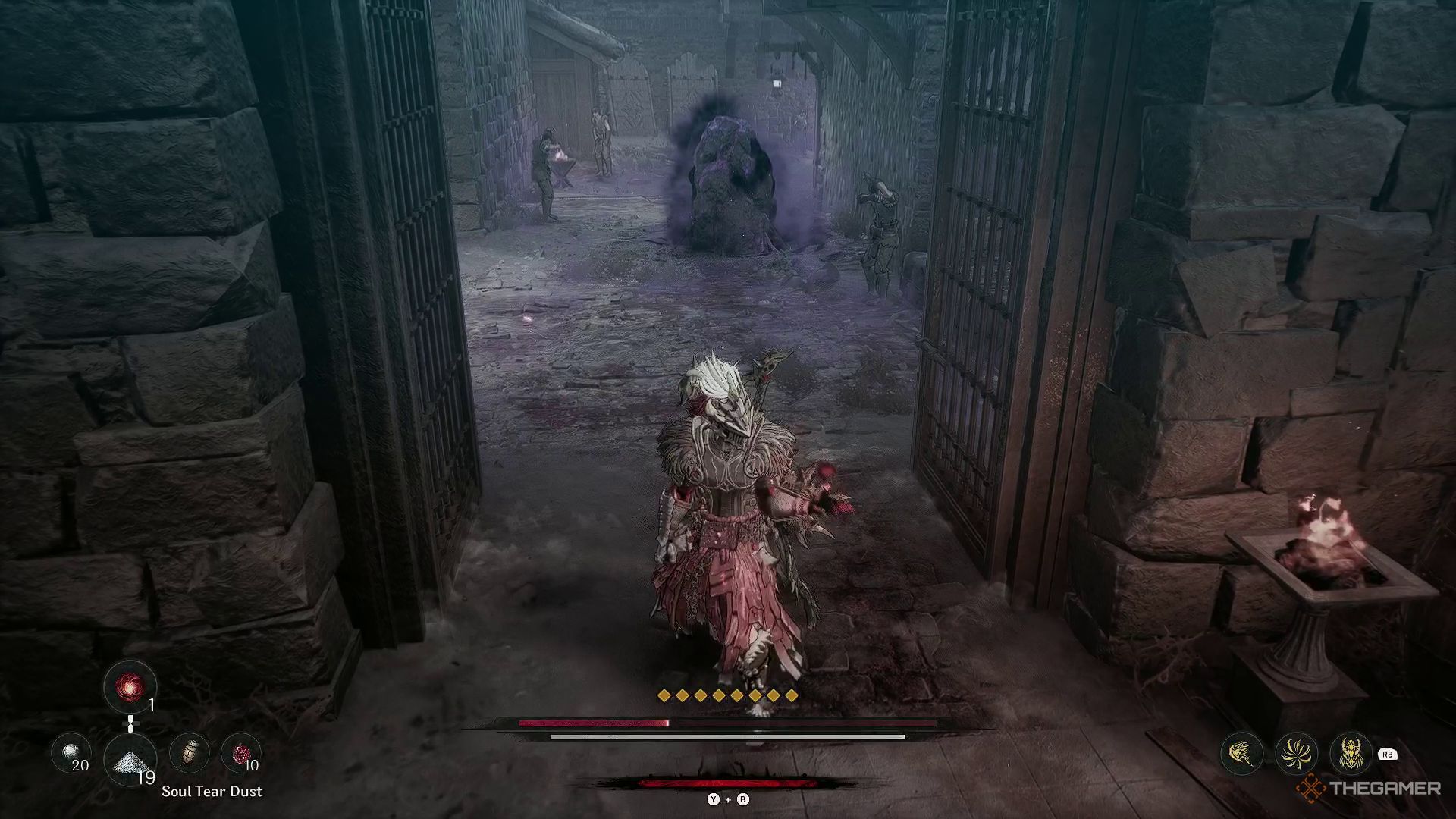 Opening the door to the chaos-filled streets in The First Berserker: Khazan.