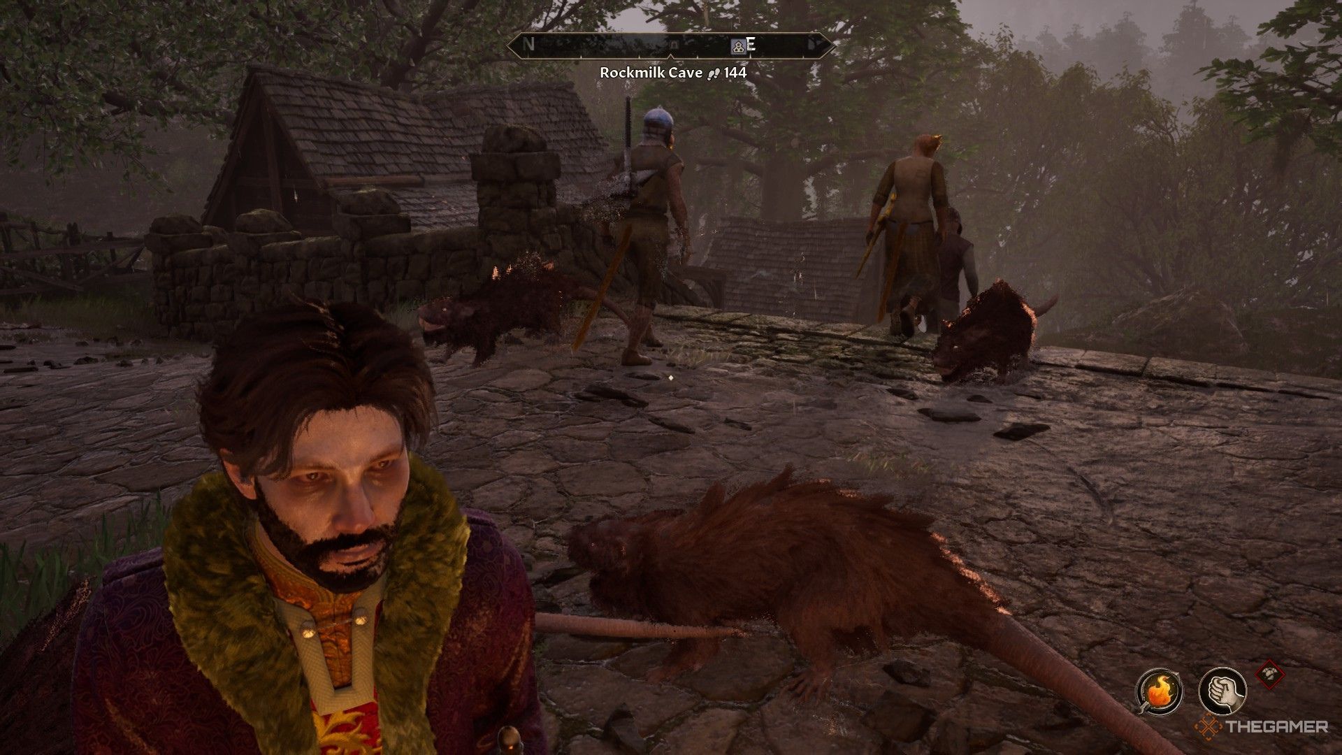 Rats raiding Border Watch in Oblivion Remastered.