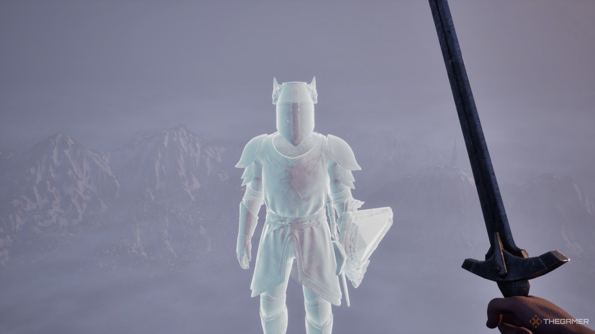 Pelinal Whitestrake during a vision in Oblivion Remastered.