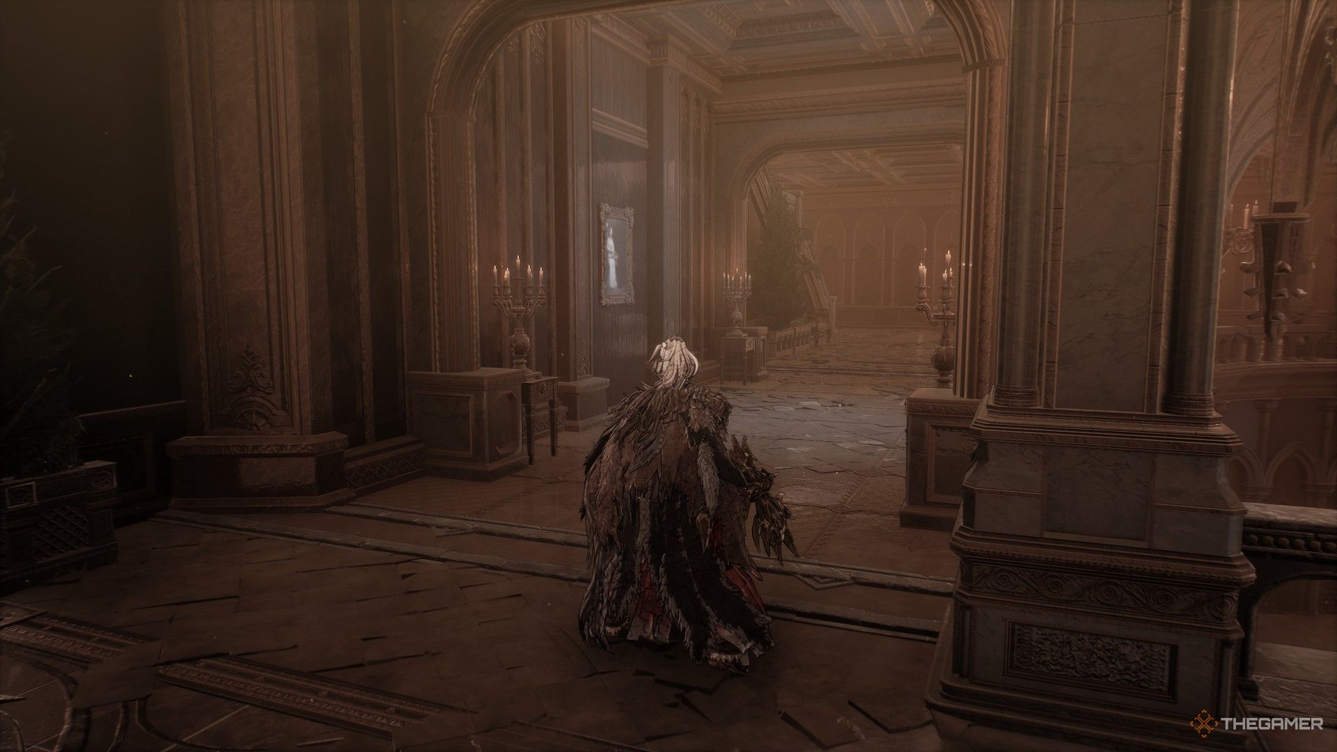 The illusory wall leading to the second Soul Stone in the Central Theater in The First Berserker: Khazan.
