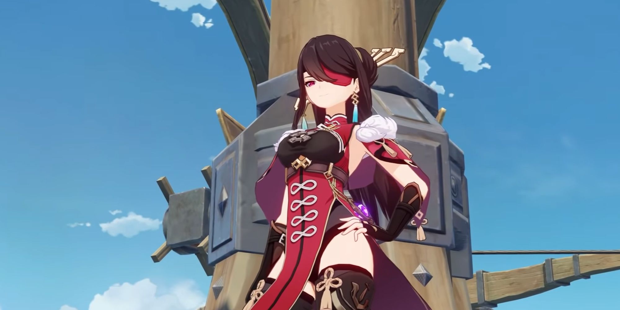 Beidou on the way to Inazuma in Genshin Impact