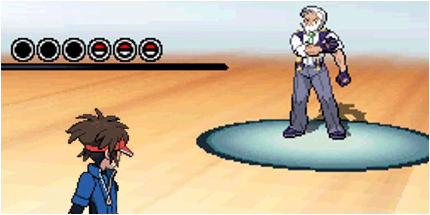 Gym Battle Against Drayden in Pokemon Black 2 and White 2.