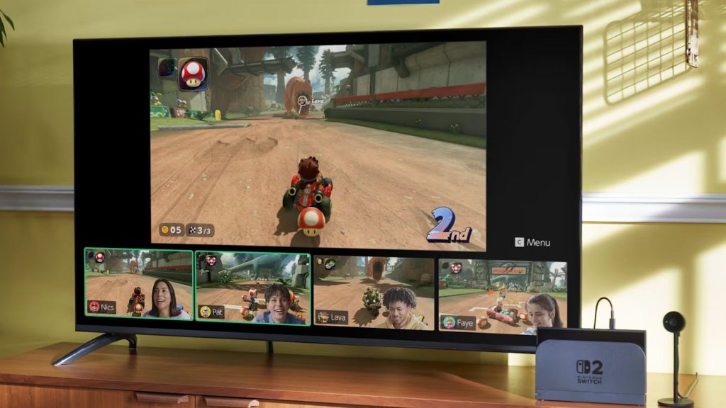 playing mario kart world on nintendo switch 2