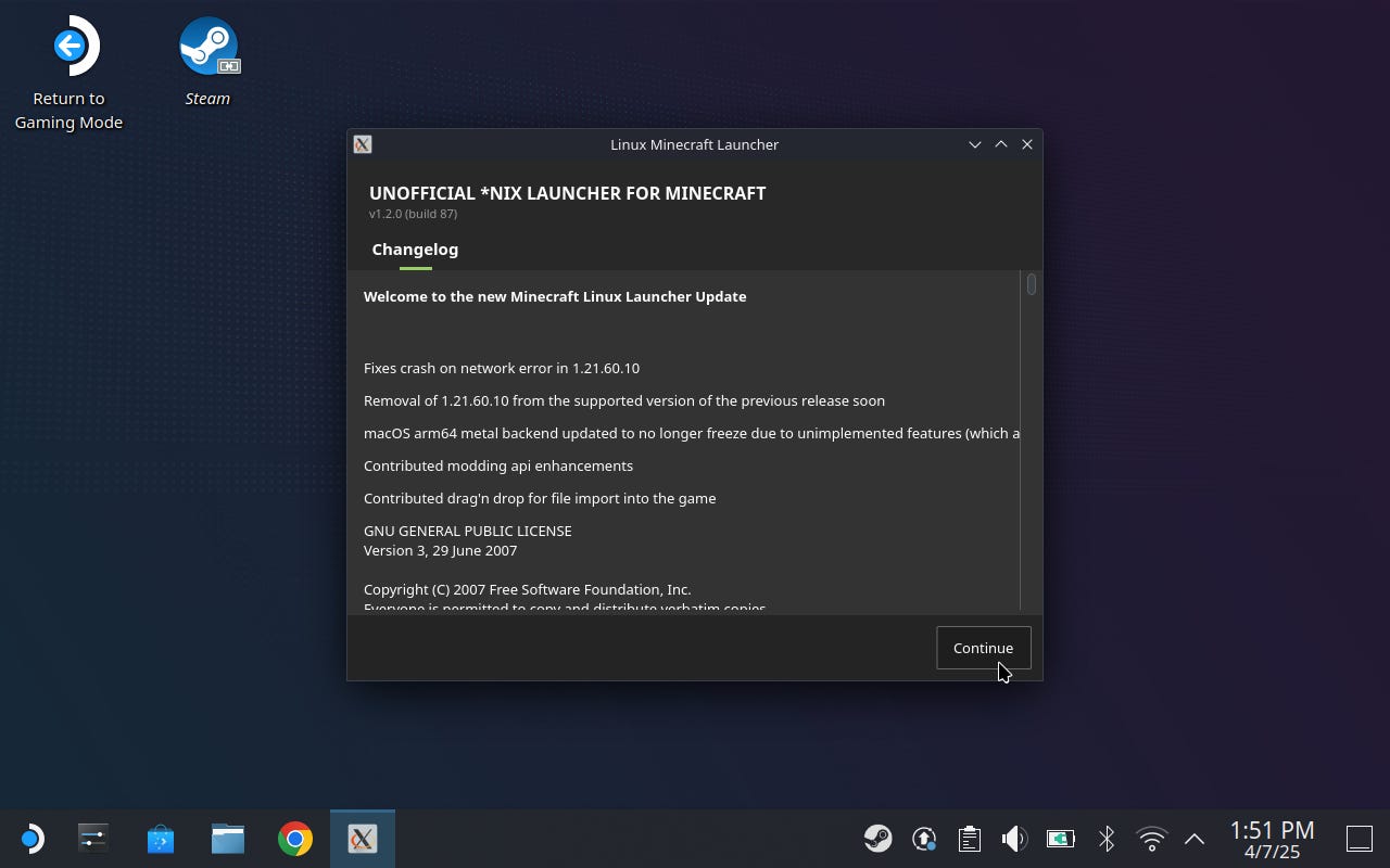 Step 3 of how to install Minecraft Bedrock on Steam Deck.