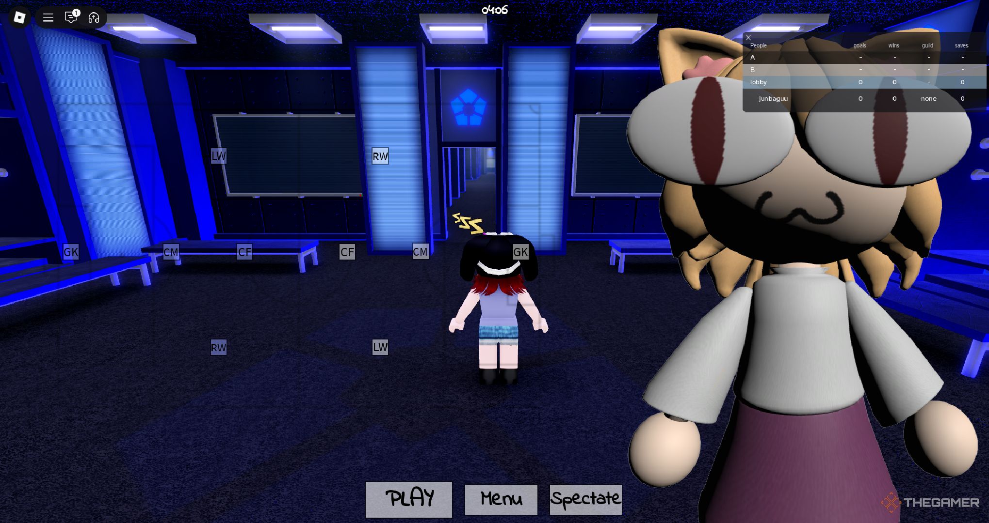 A player looking at the position chart in Azure Latch on Roblox.