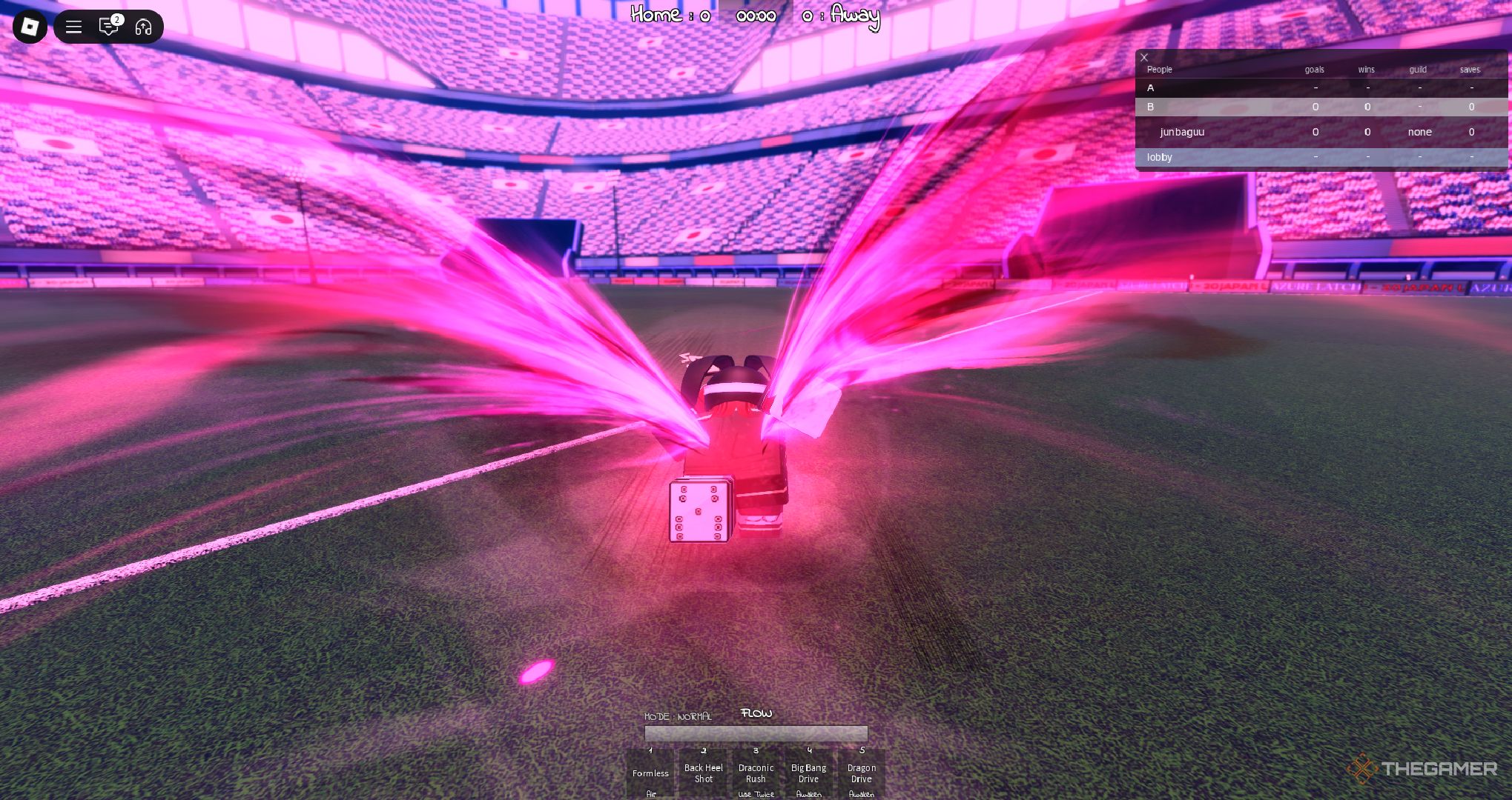 A player using a skill in Azure Latch on Roblox.