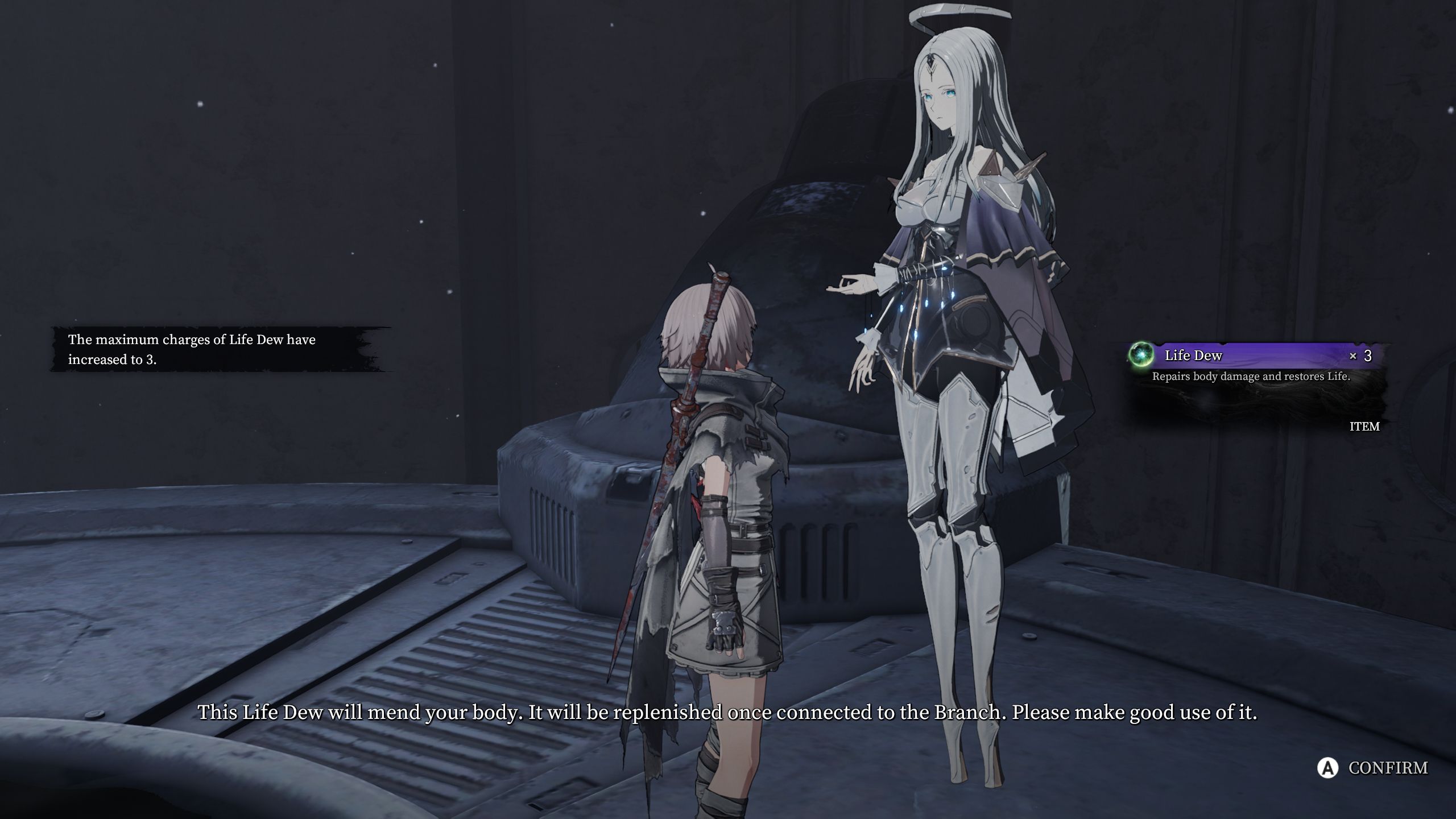 Arrisa and the Branchweaver talk in AI Limit.