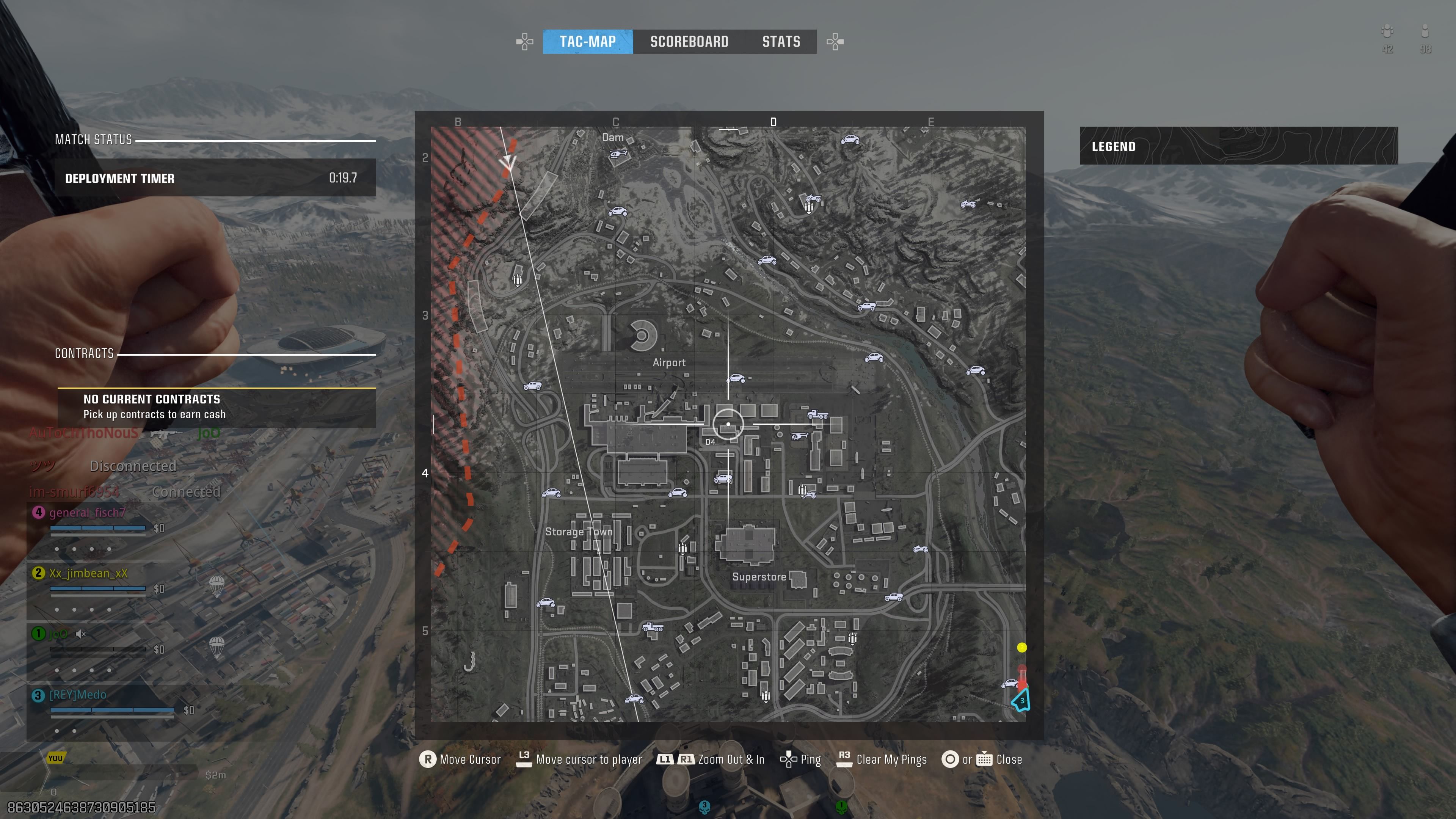 Airport location on the map - bo6
