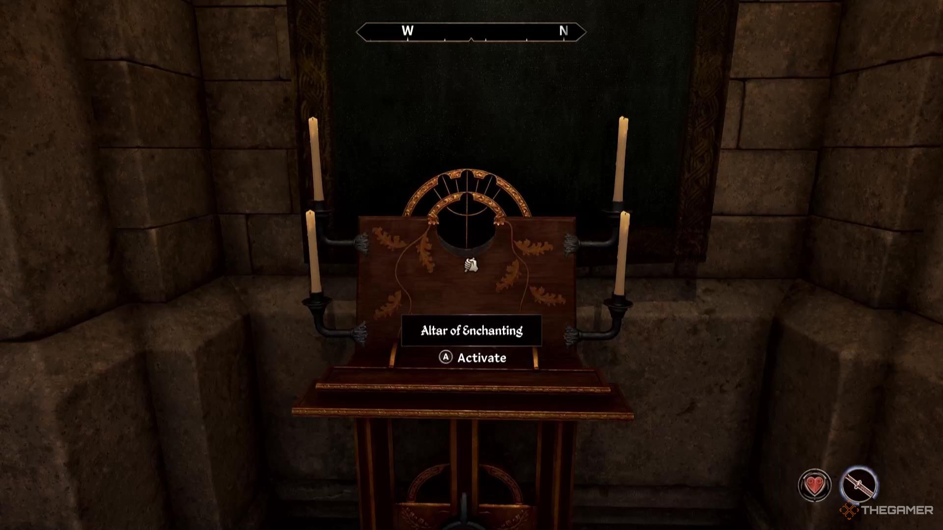 An Altar of Enchanting in Oblivion Remastered.