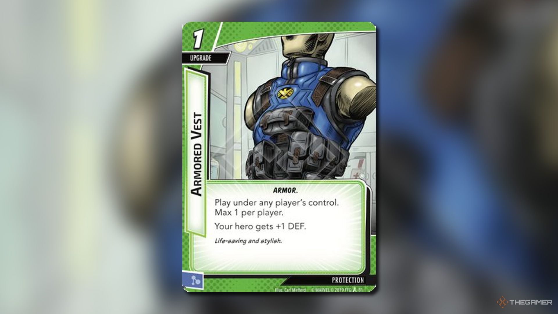 Armored Vest card from Marvel Champions.