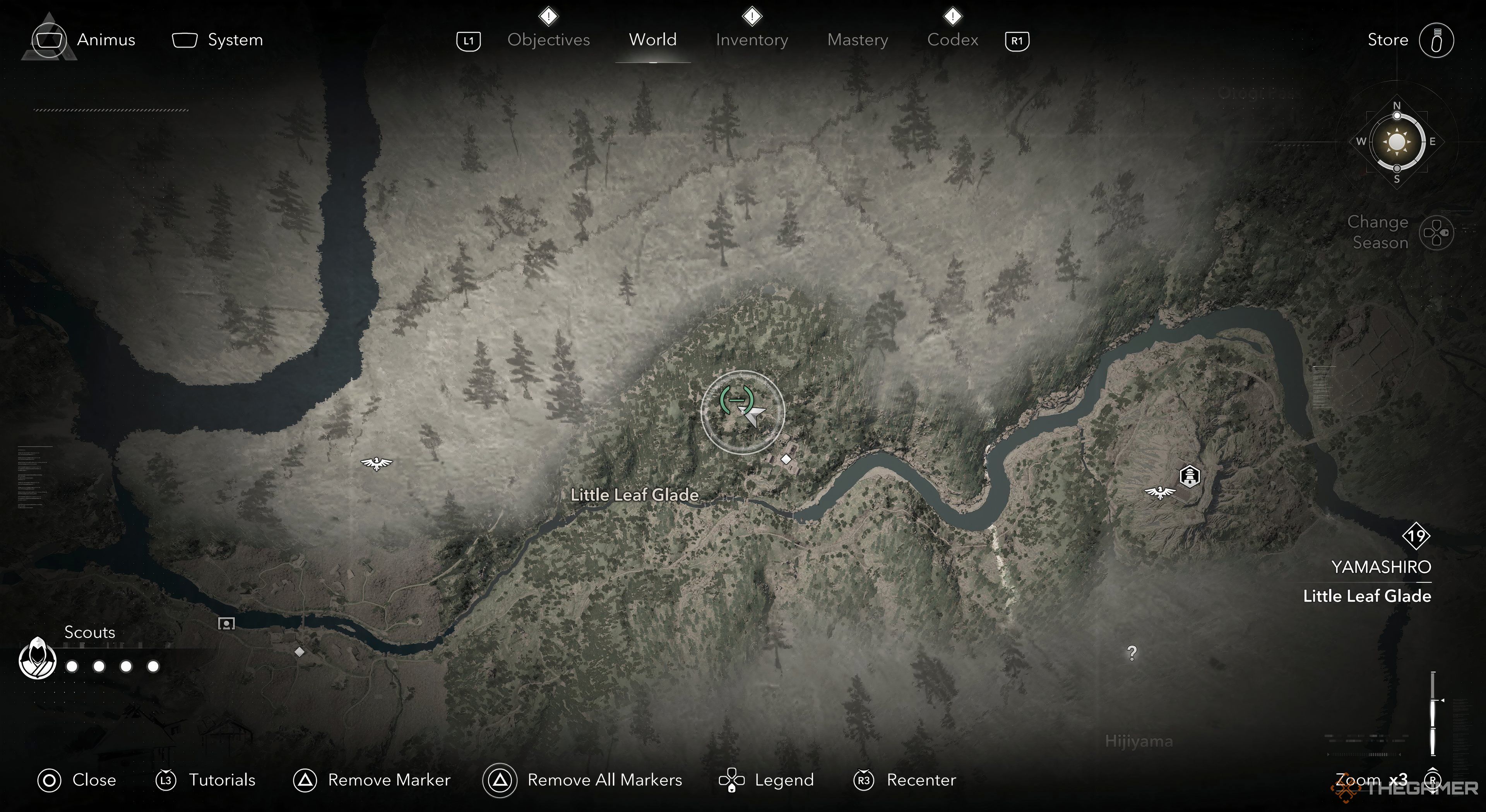 Assassin's Creed Macaques location selected on the map.