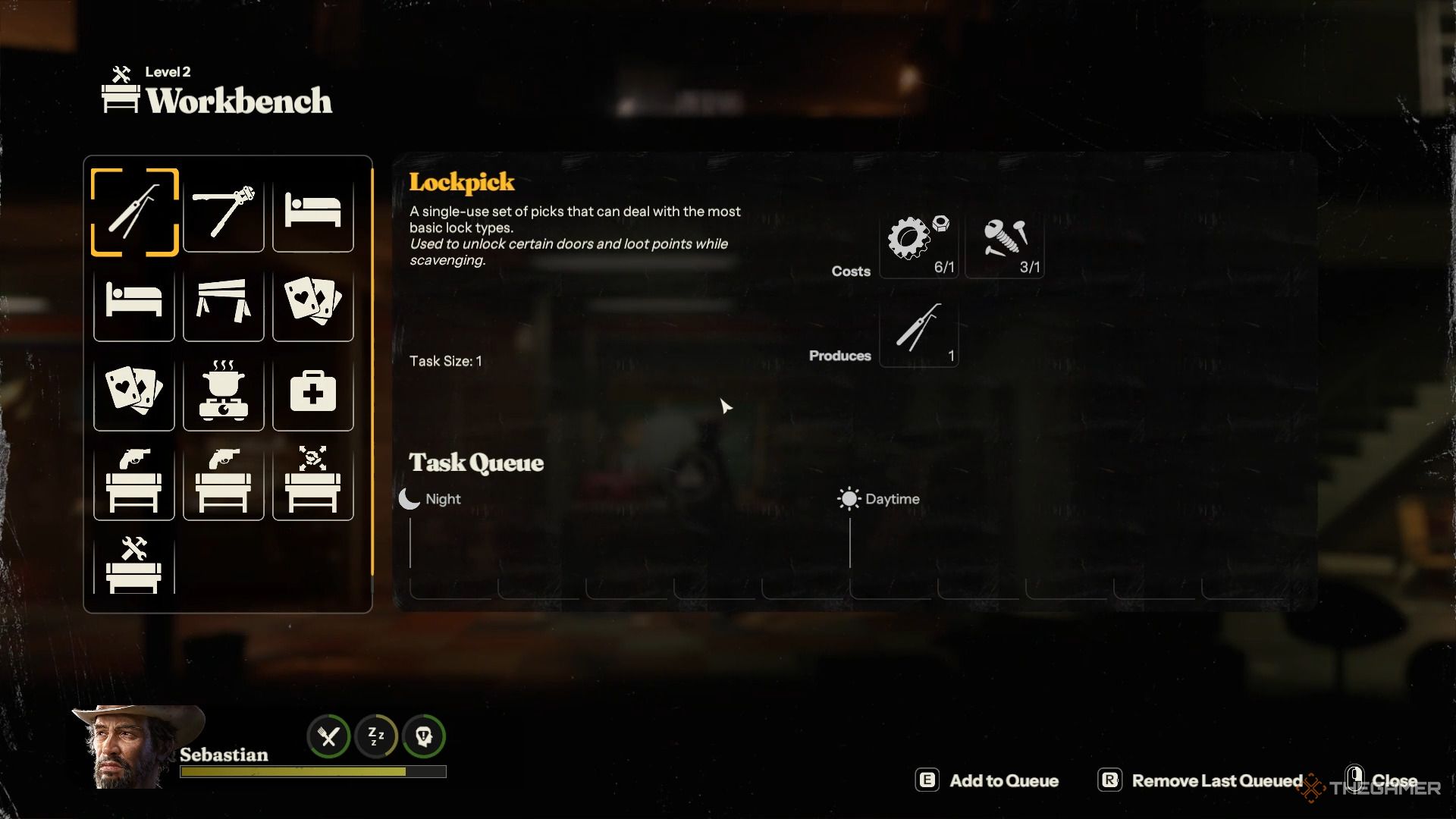Assigning a task to a survivor in Into the Dead - Our Darkest Days.