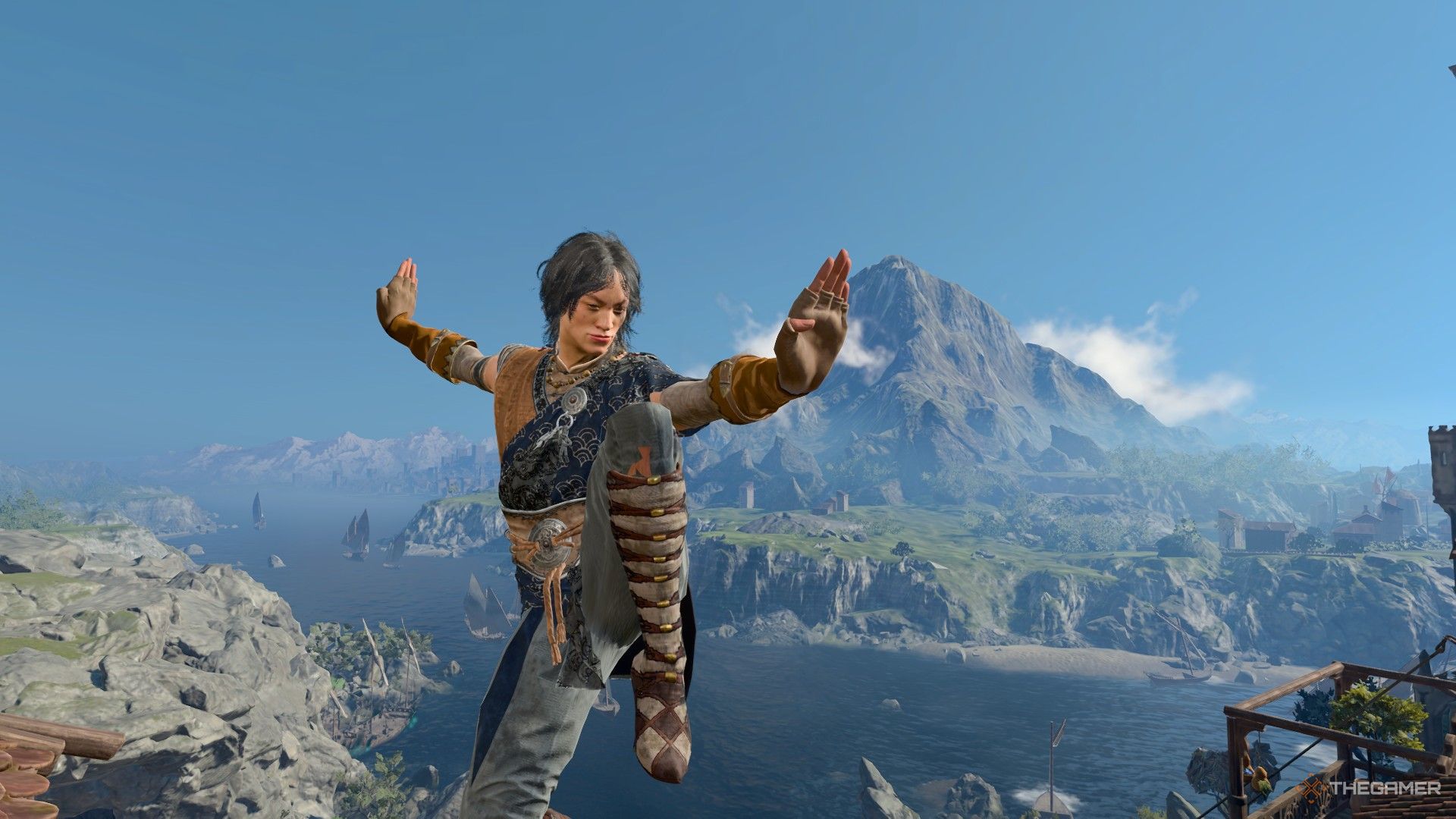 Baldur's Gate 3 image showing a monk player character.