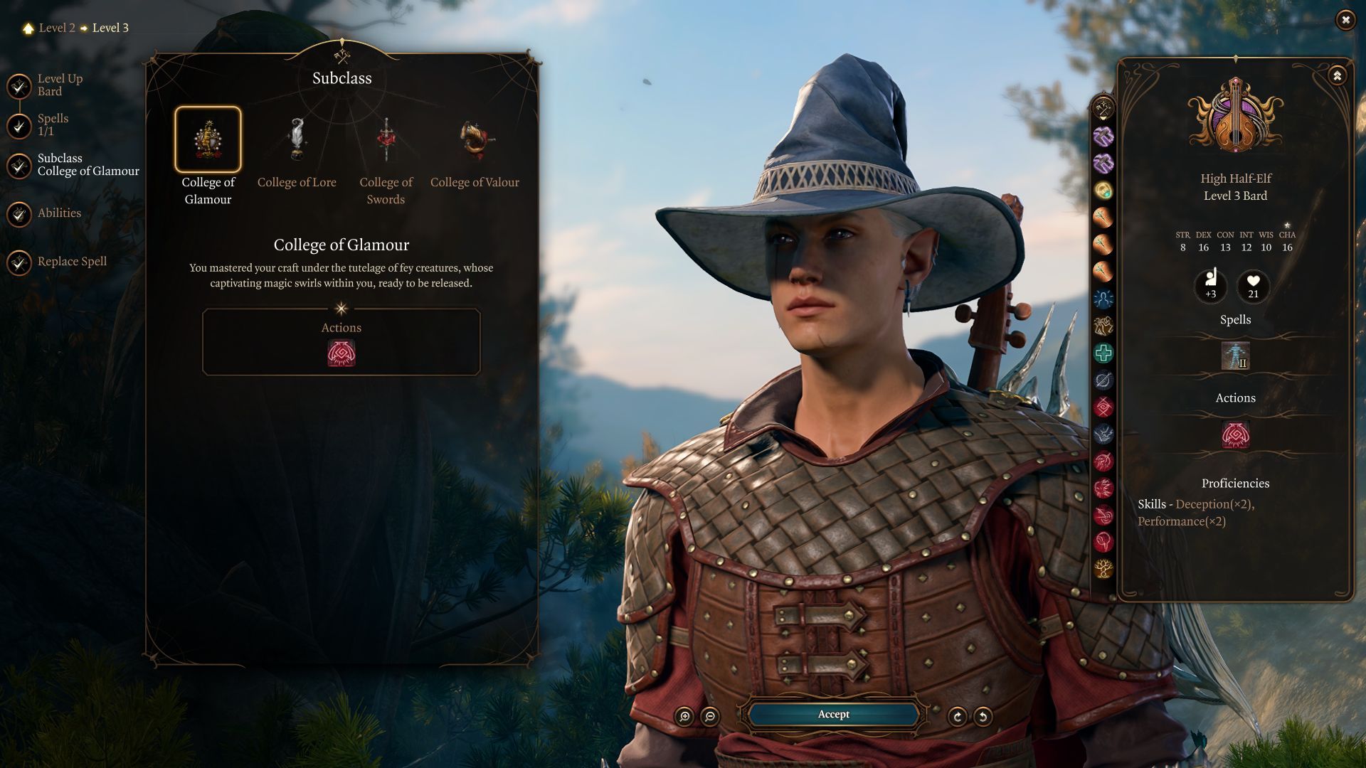 The College Of Glamour Subclass in Baldur's Gate 3.