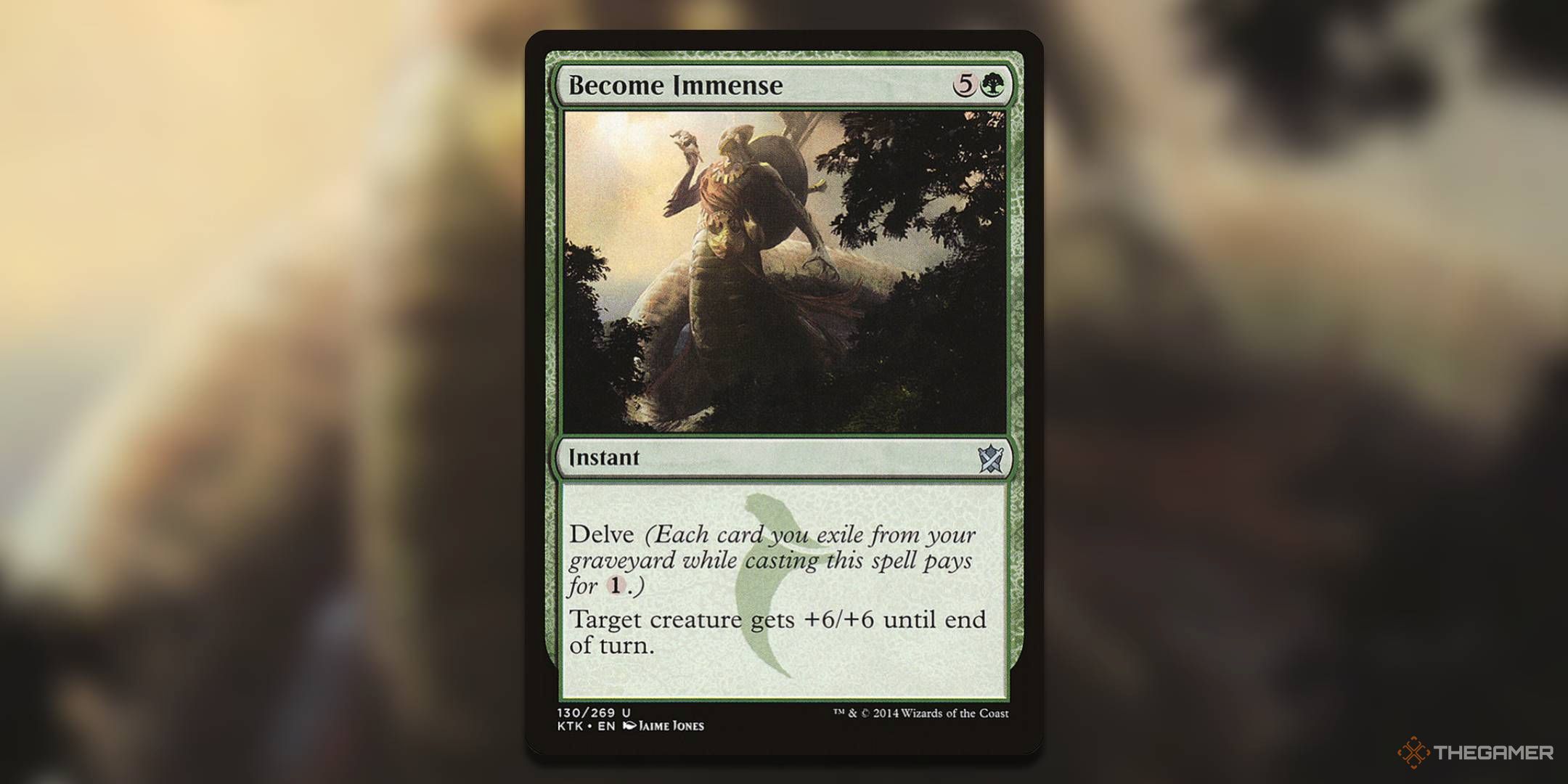 The Become Immense card, from Khans of Tarkir.