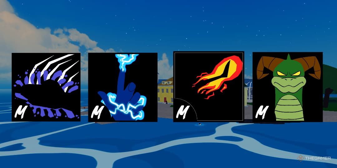 Icons of fighting styles in Blox Fruits.