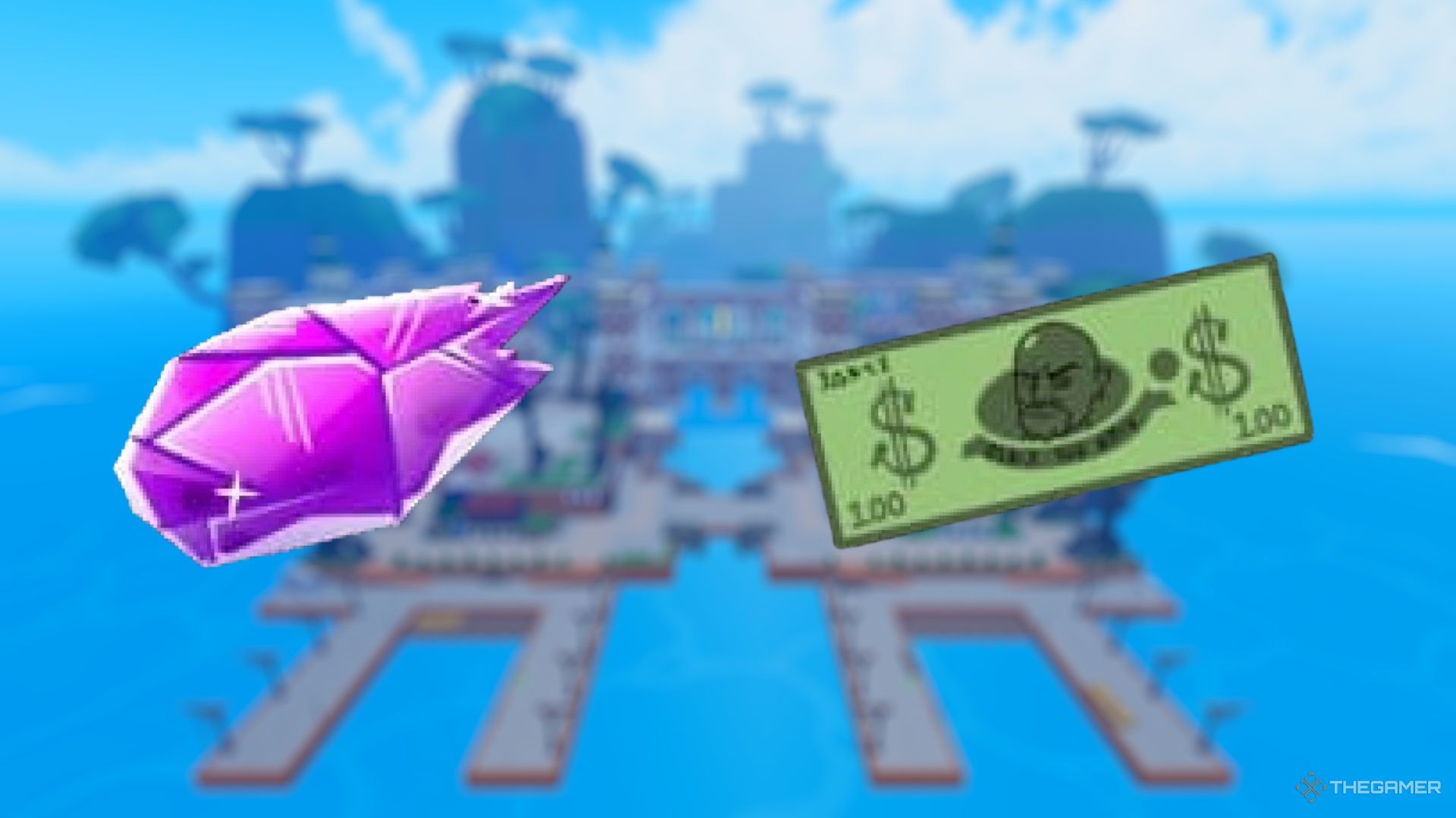 Icons of Beli and Fragments in Blox Fruits.