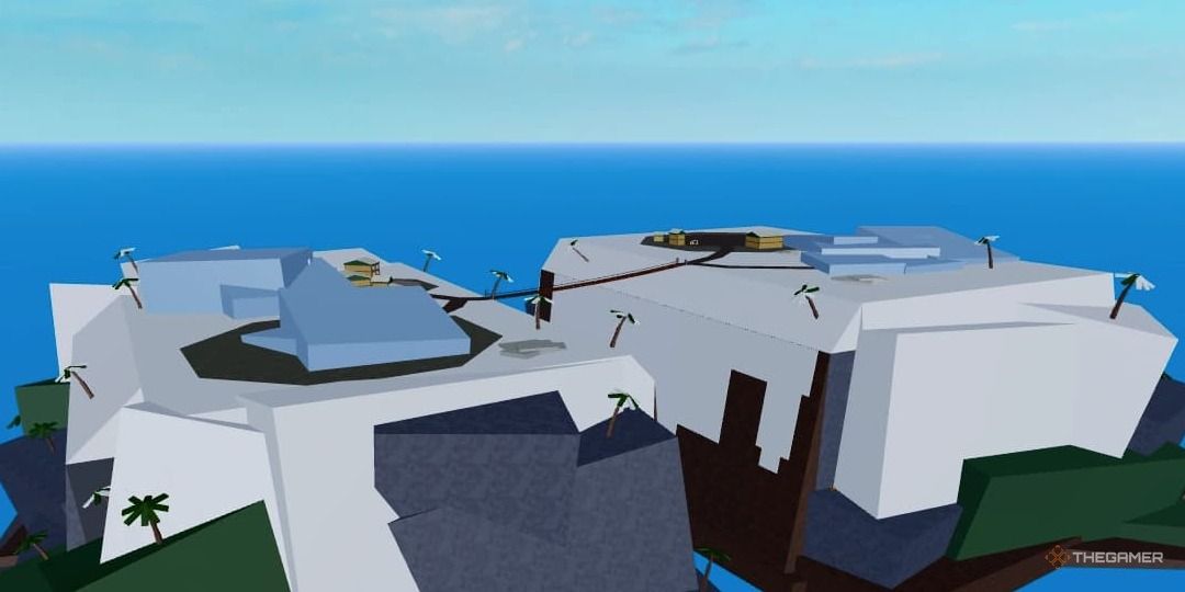 Snowy Mountain in Blox Fruits.