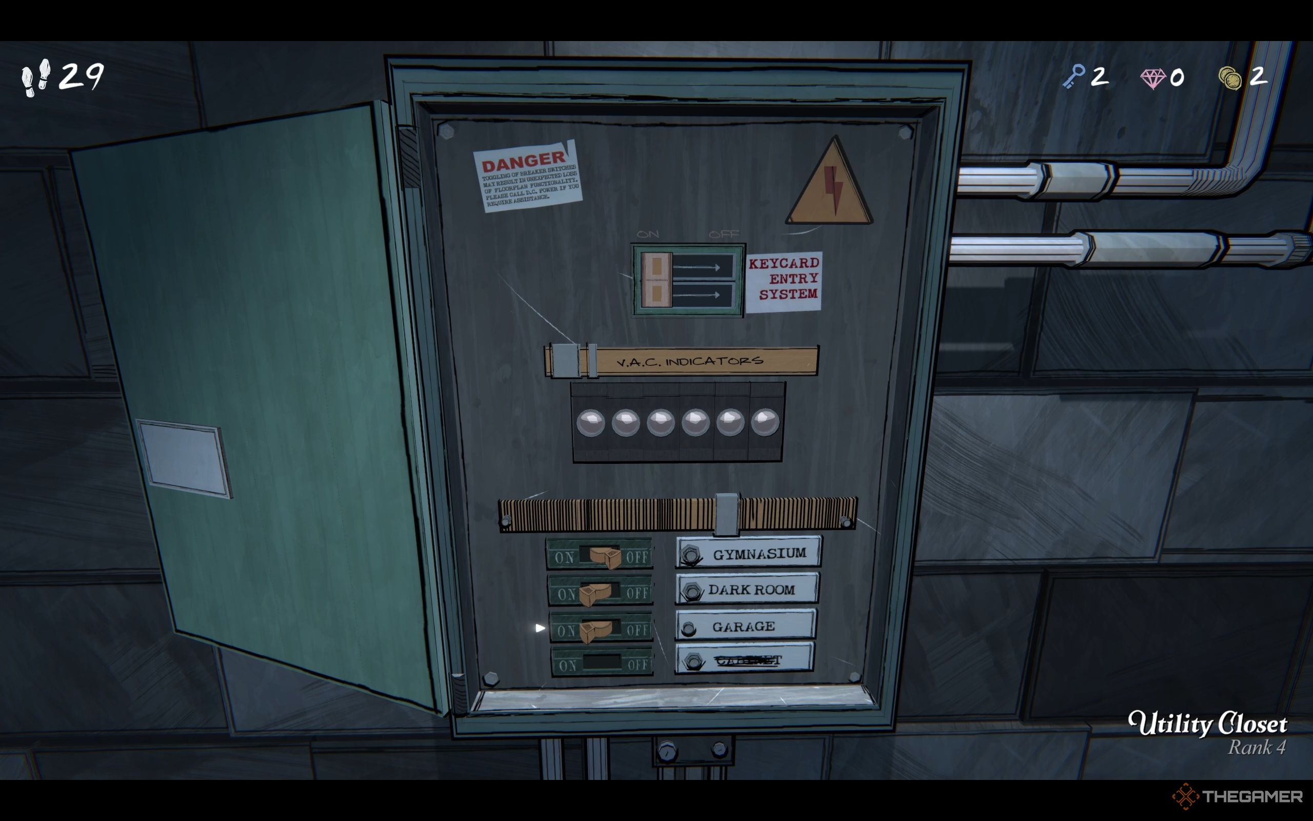 The 'Garage' switch is flipped to 'On'.