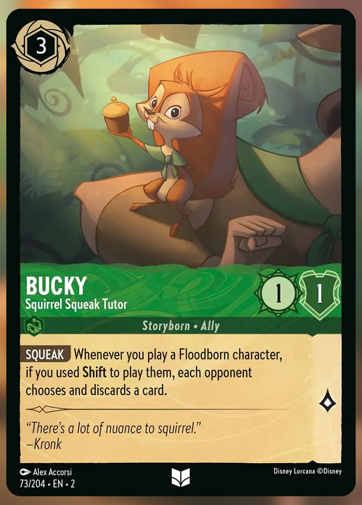 Bucky, Squirrel Squeak Tutor errata