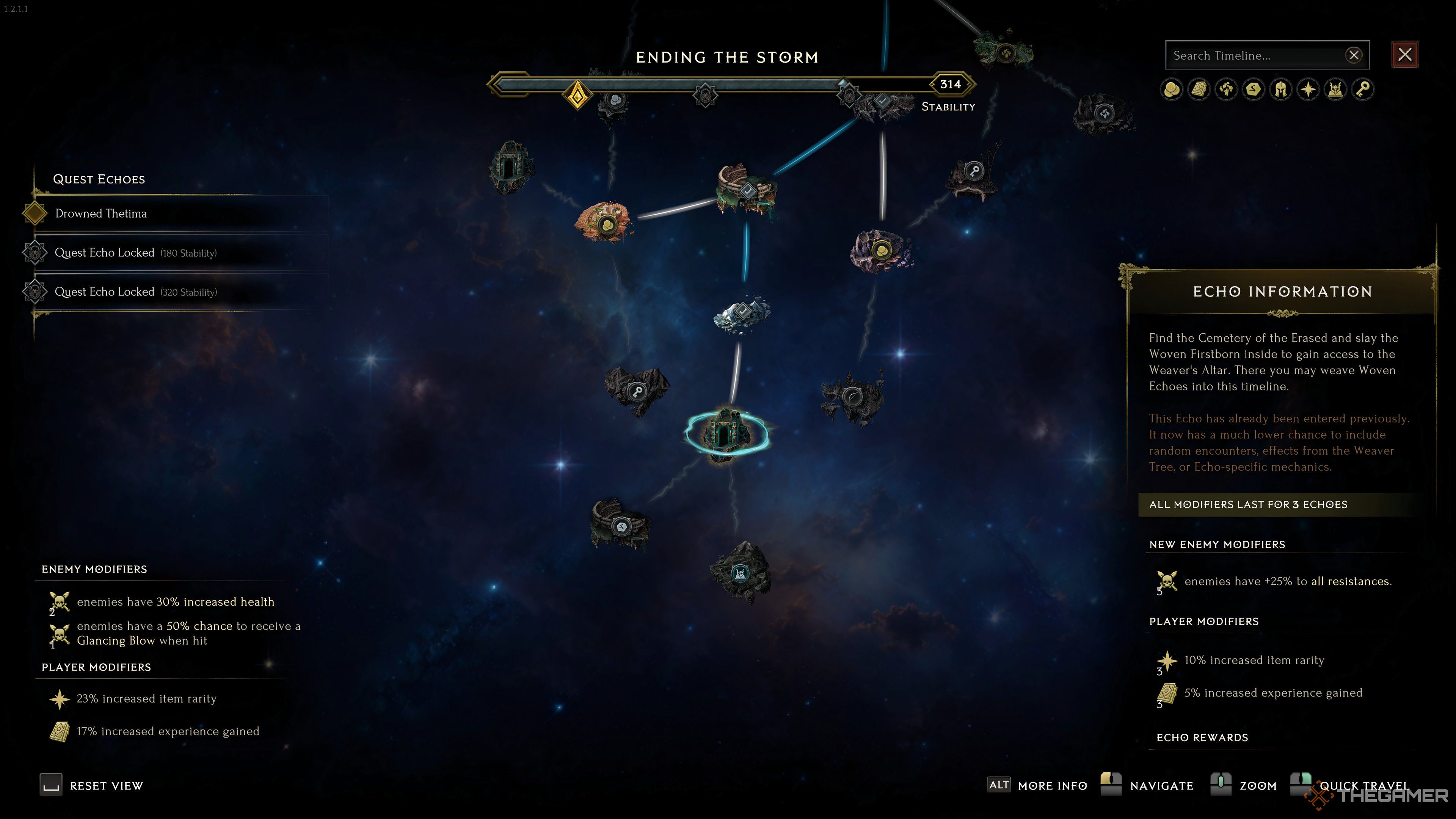 Cemetery of the Erased Echo on the End of Time Map in Last Epoch.