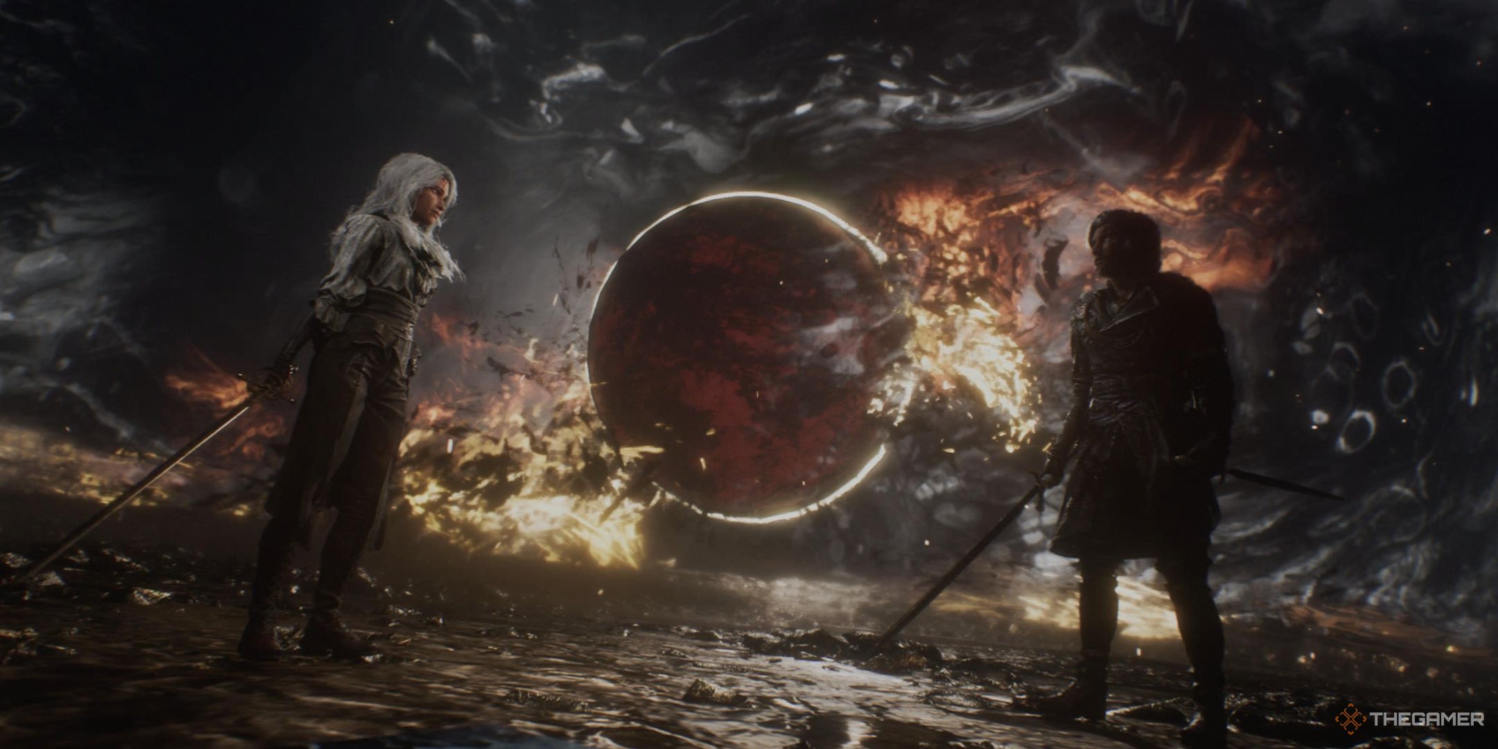 Maelle and Verso duel for the fate of the Canvas at the end of Clair Obscur: Expedition 33.