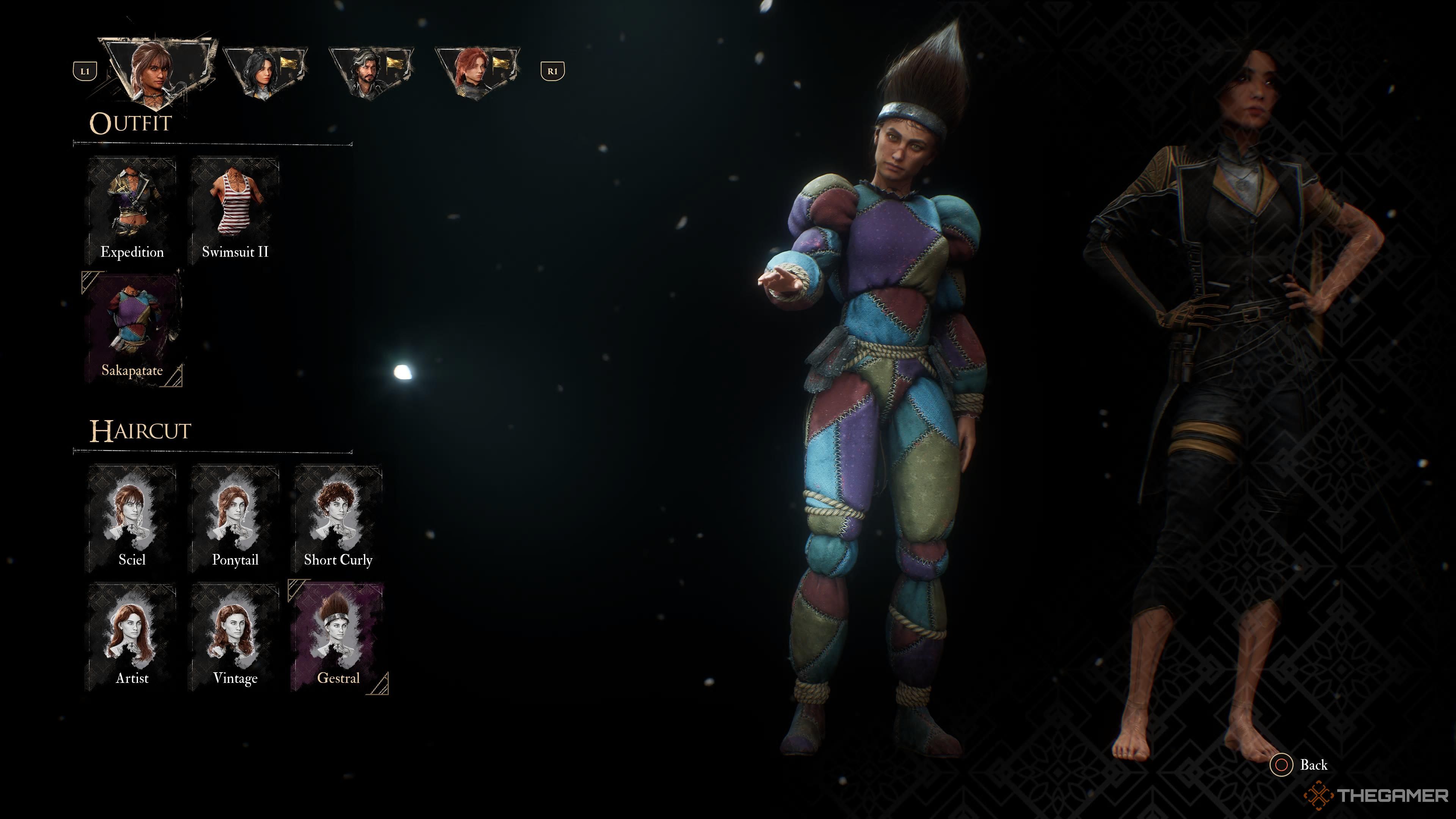 sciel dressed as a sakapatate with her gestral hairstyle in clair obscur: expedition 33.
