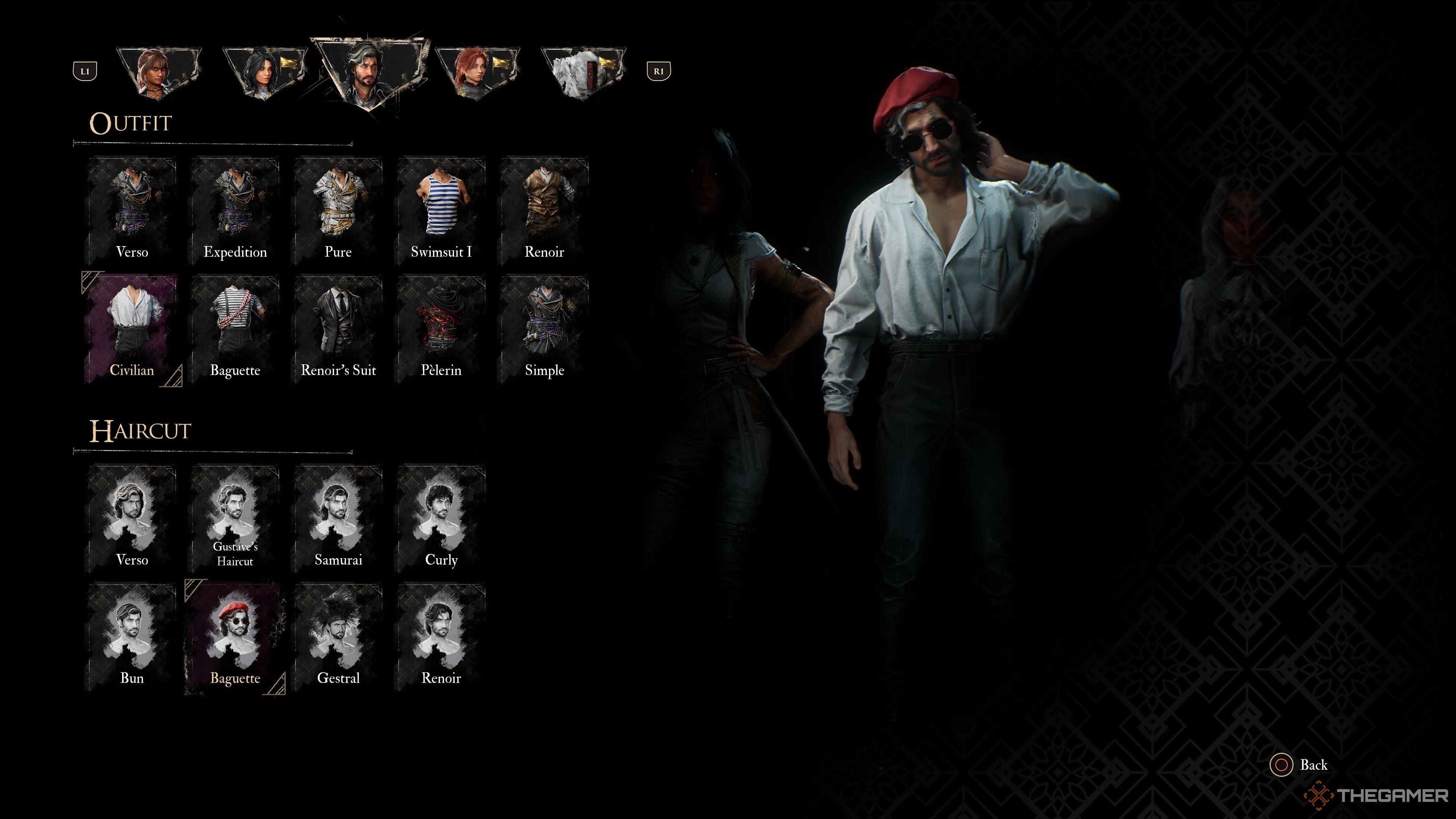 verso in his civilian clothes in clair obscur: expedition 33.