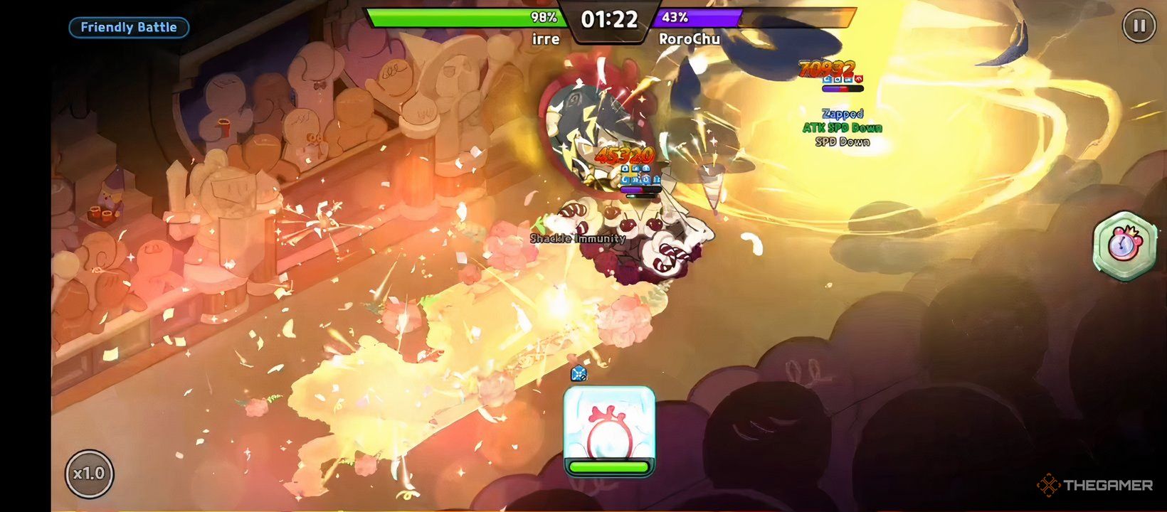 Cookie Run Kingdom, Agar Agar Cookie copying Stormbringer Cookie's skill. 