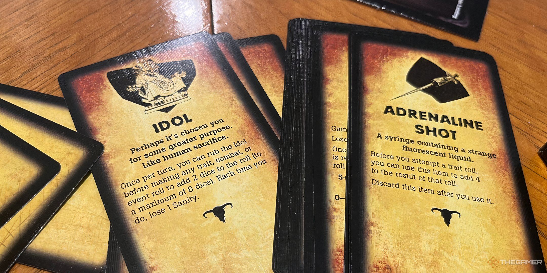 The item cards for Betrayal at House on the Hill. 