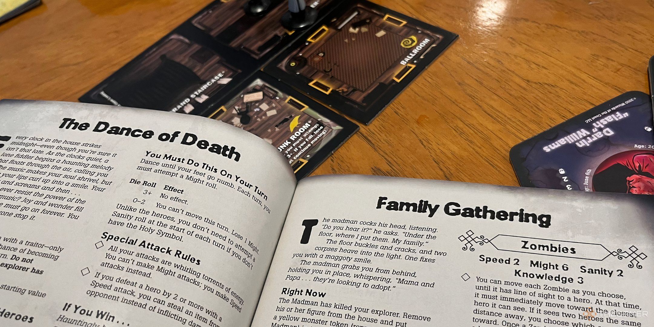 The traitor's tome in Betrayal at House on the Hill. 