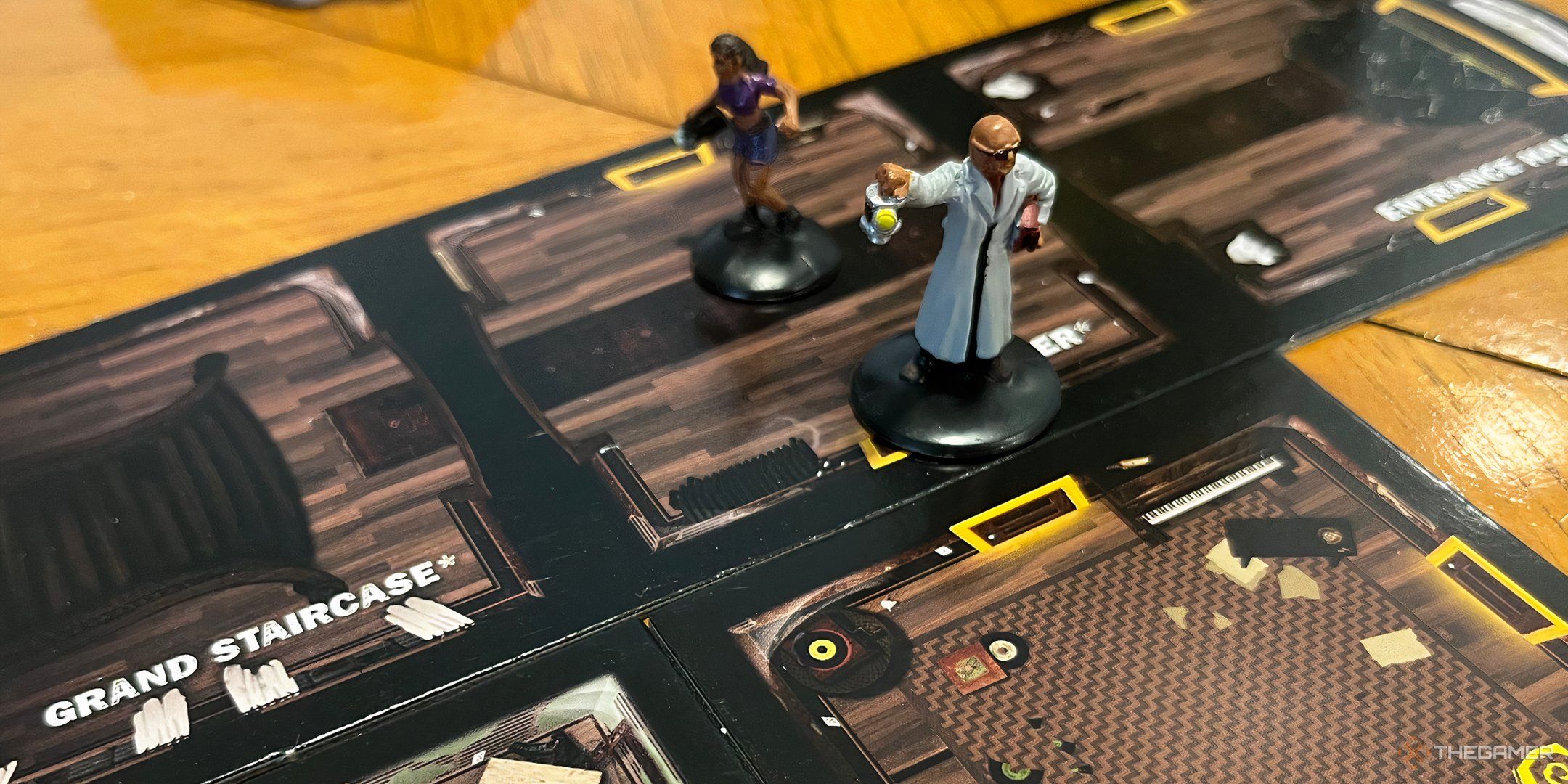 The board for Betrayal at House on the Hill. 