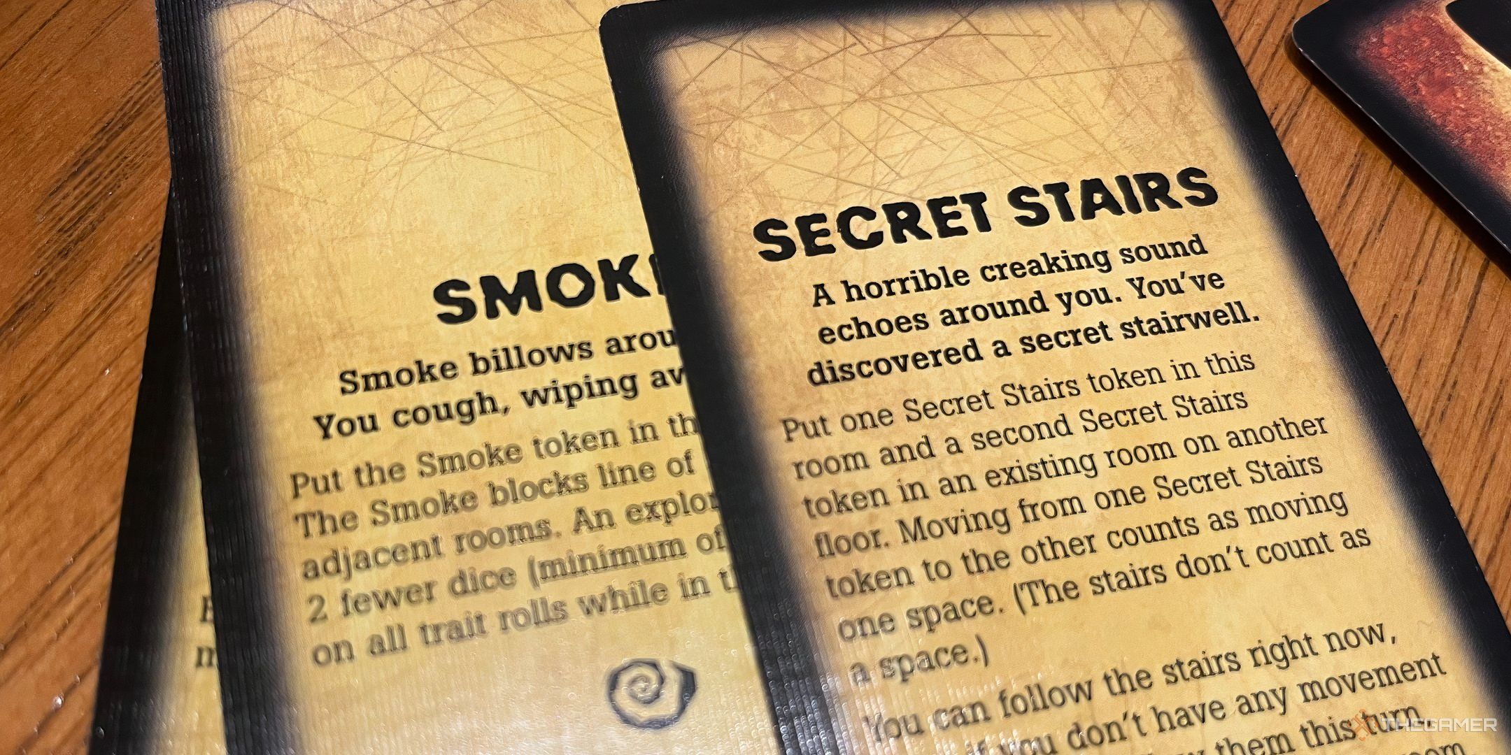 The event cards for Betrayal at House on the Hill. 