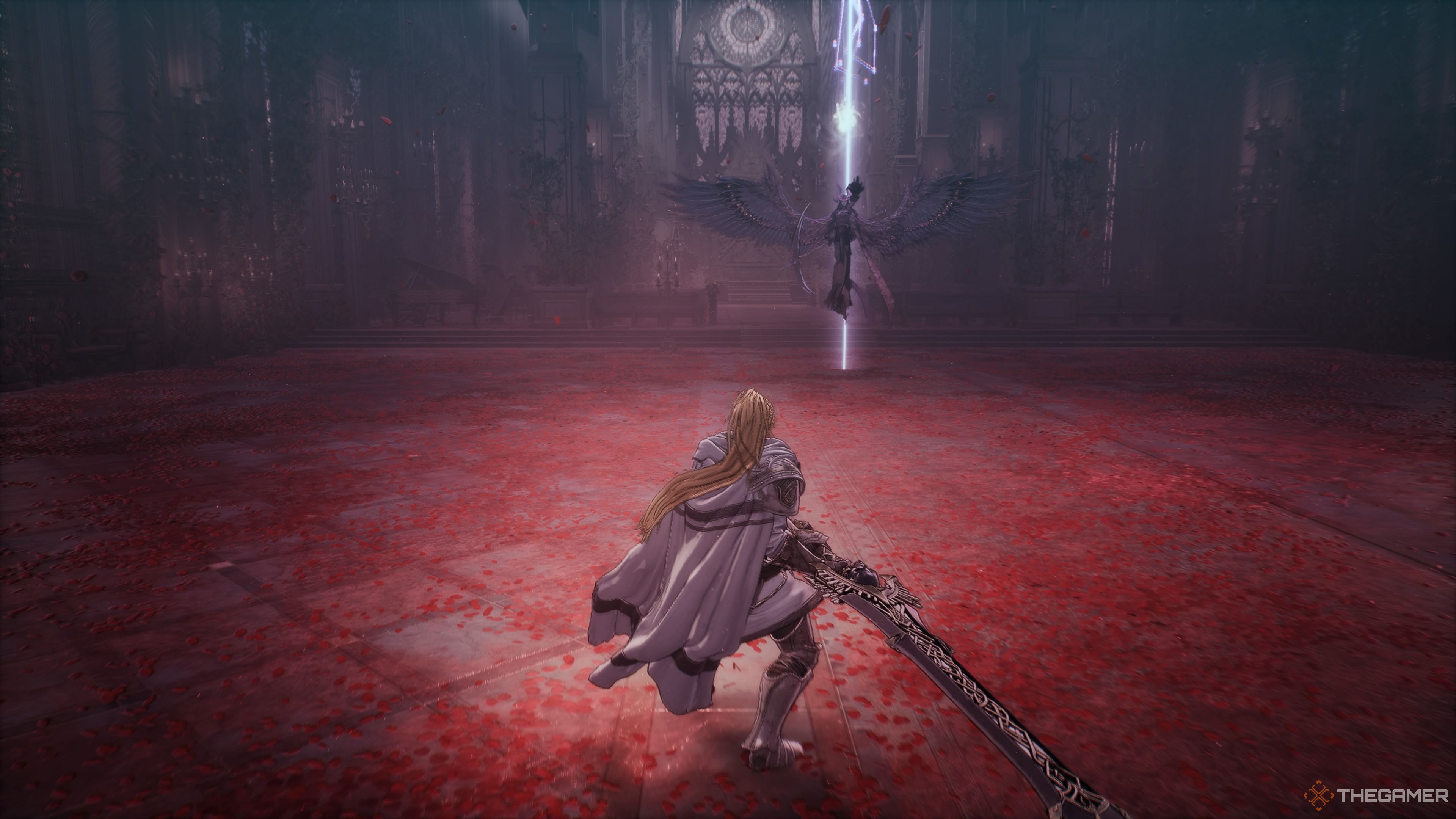 Demonic Reese using her big magic attack in The First Berserker Khazan.
